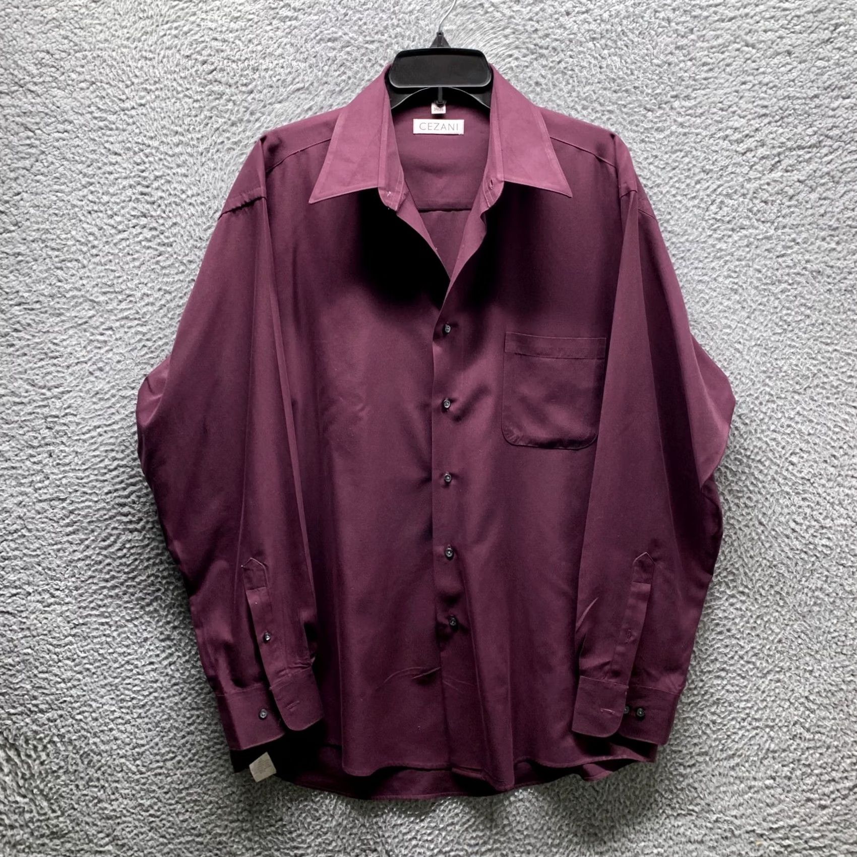 Vintage Cezani Shirt XL Red Hawaiian Mens Short/Long Sleeve Button-Up Collared Poly Lightweight Pockets Summer Beach Casual Business Party/Cocktail Size US XL / EU 56 / 4 - 2 Thumbnail