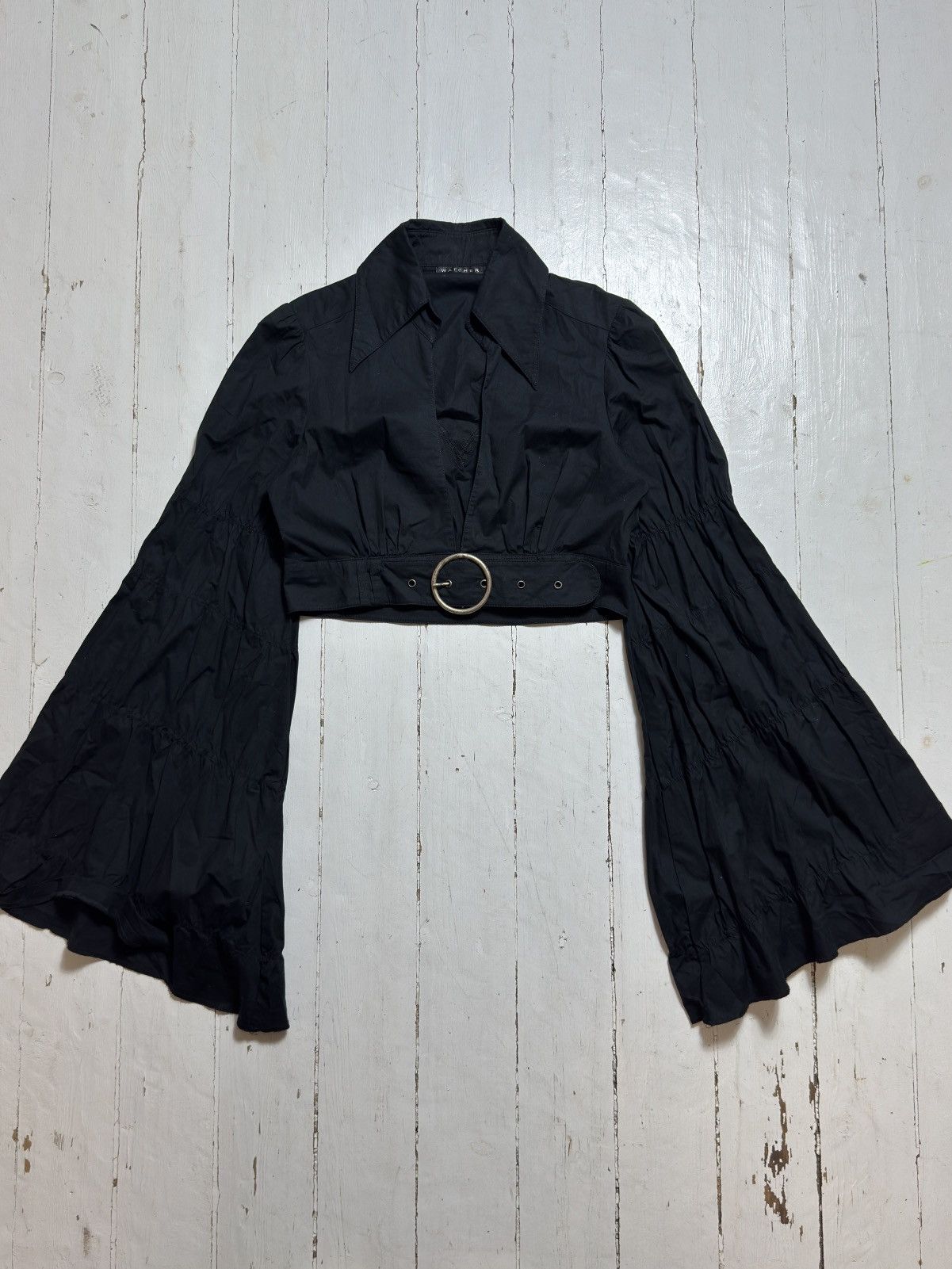 Other VINTAGE WATCHER AVANT GARDE CROP BLOUSE Size S / US 4 / IT 40 - 5 Thumbnail