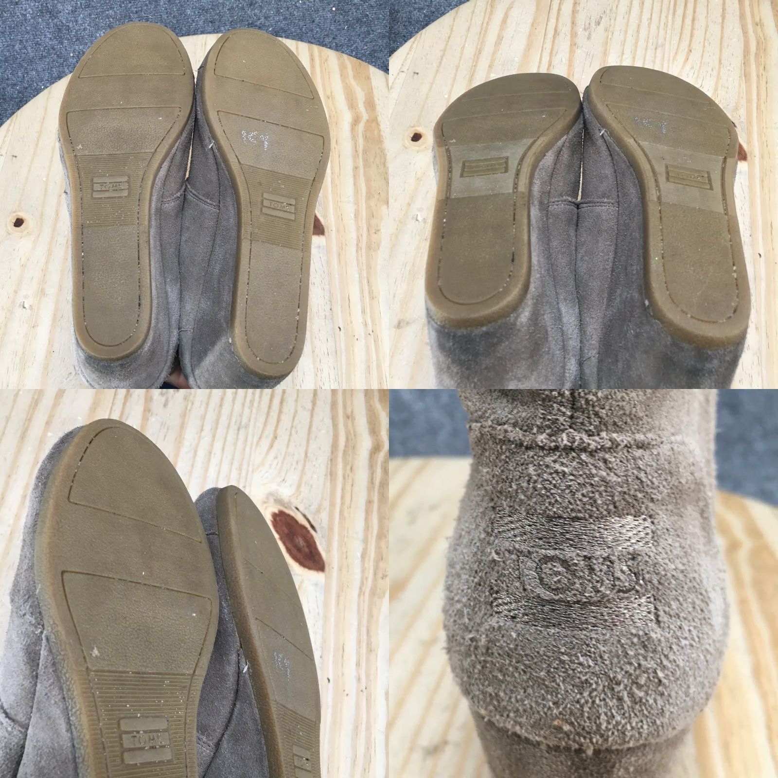 Toms TOMS Boots Womens 9.5 Taupe Desert Wedge Booties Suede Lace Up Comfort Round Toe Casual Everyday Size US 10 / IT 40 - 8 Thumbnail