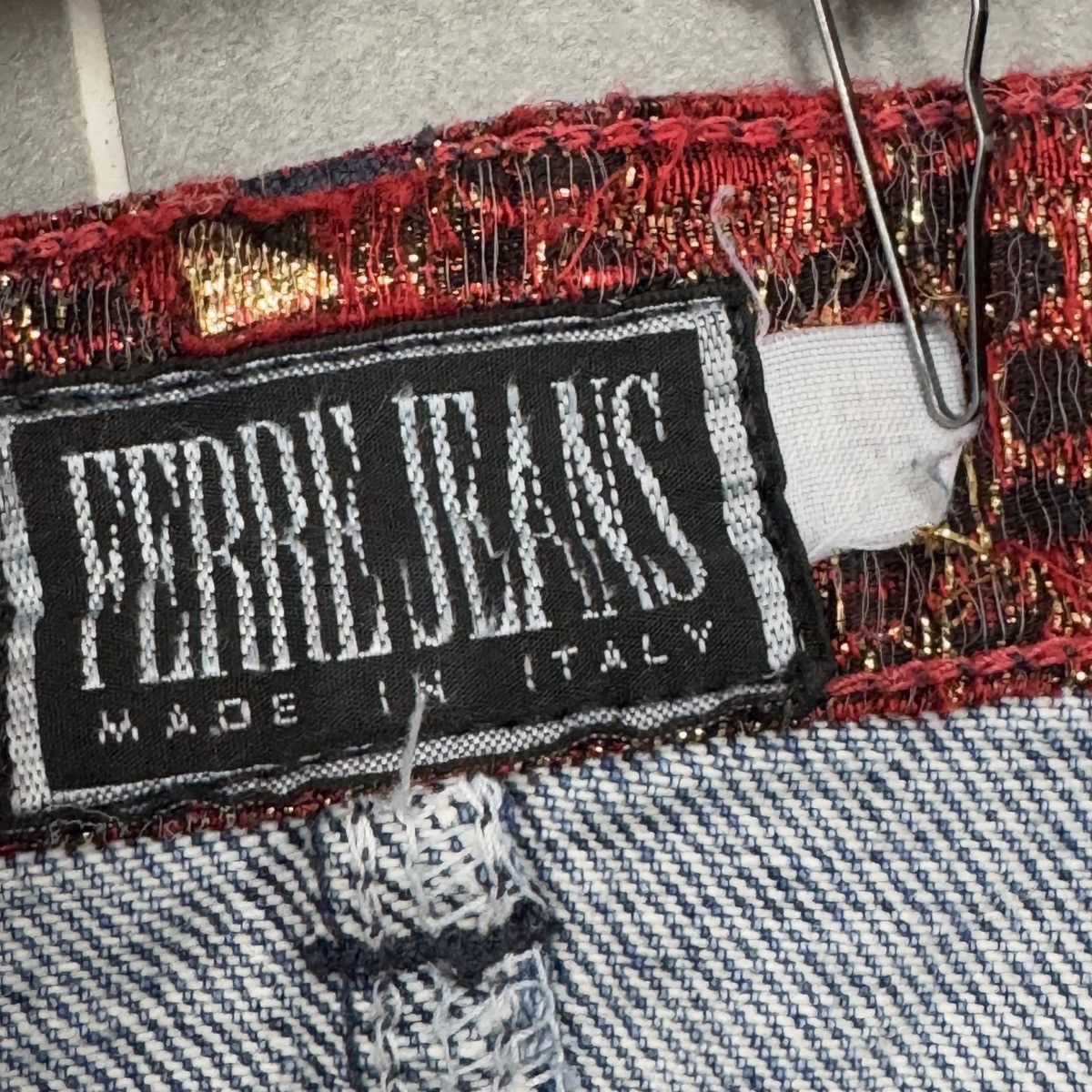 Ferre × Vintage Vintage Ferre Jeans Embroidered Logo Denim Skirt Size M Size 34" / US 12 / IT 48 - 10 Thumbnail
