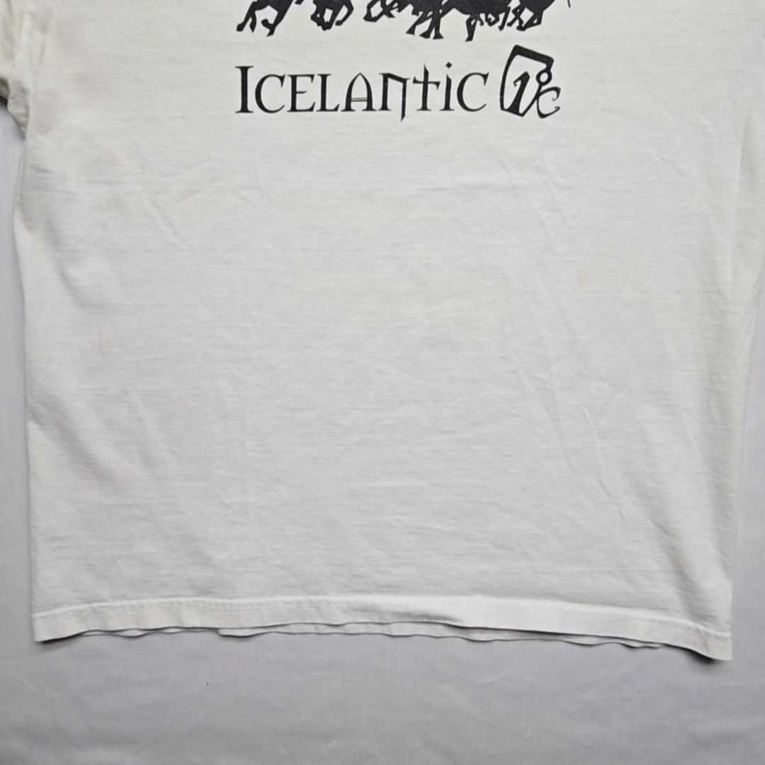 Fruit Of The Loom Vintage Icelantic Skis Graphic Tee Horsemen L White Shirt Size US L / EU 52-54 / 3 - 4 Thumbnail