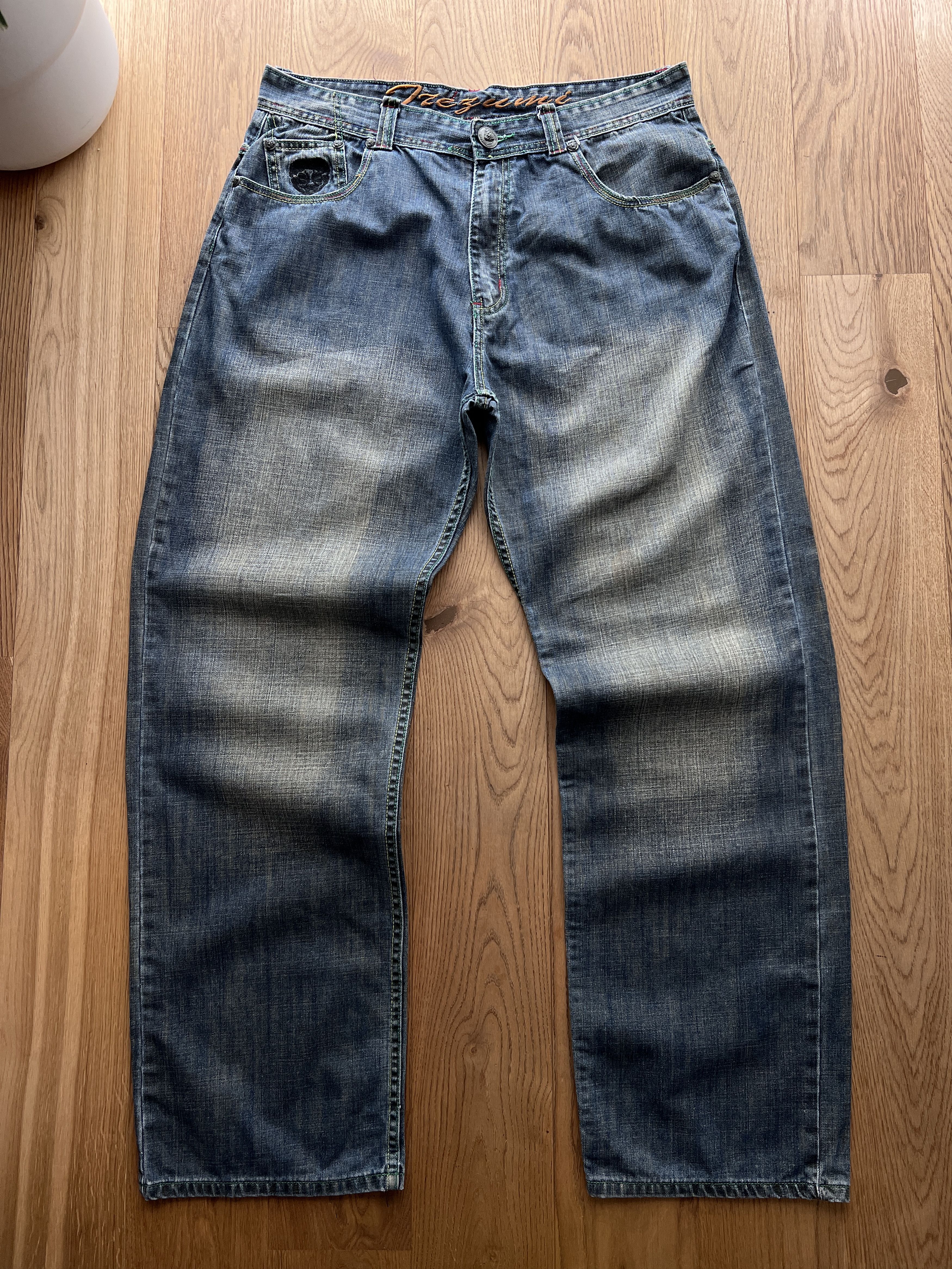 Designer Crazy! Irezumi Japan baggy denim rap 90s printed y2k hip hop Size US 38 / EU 54 - 14 Thumbnail