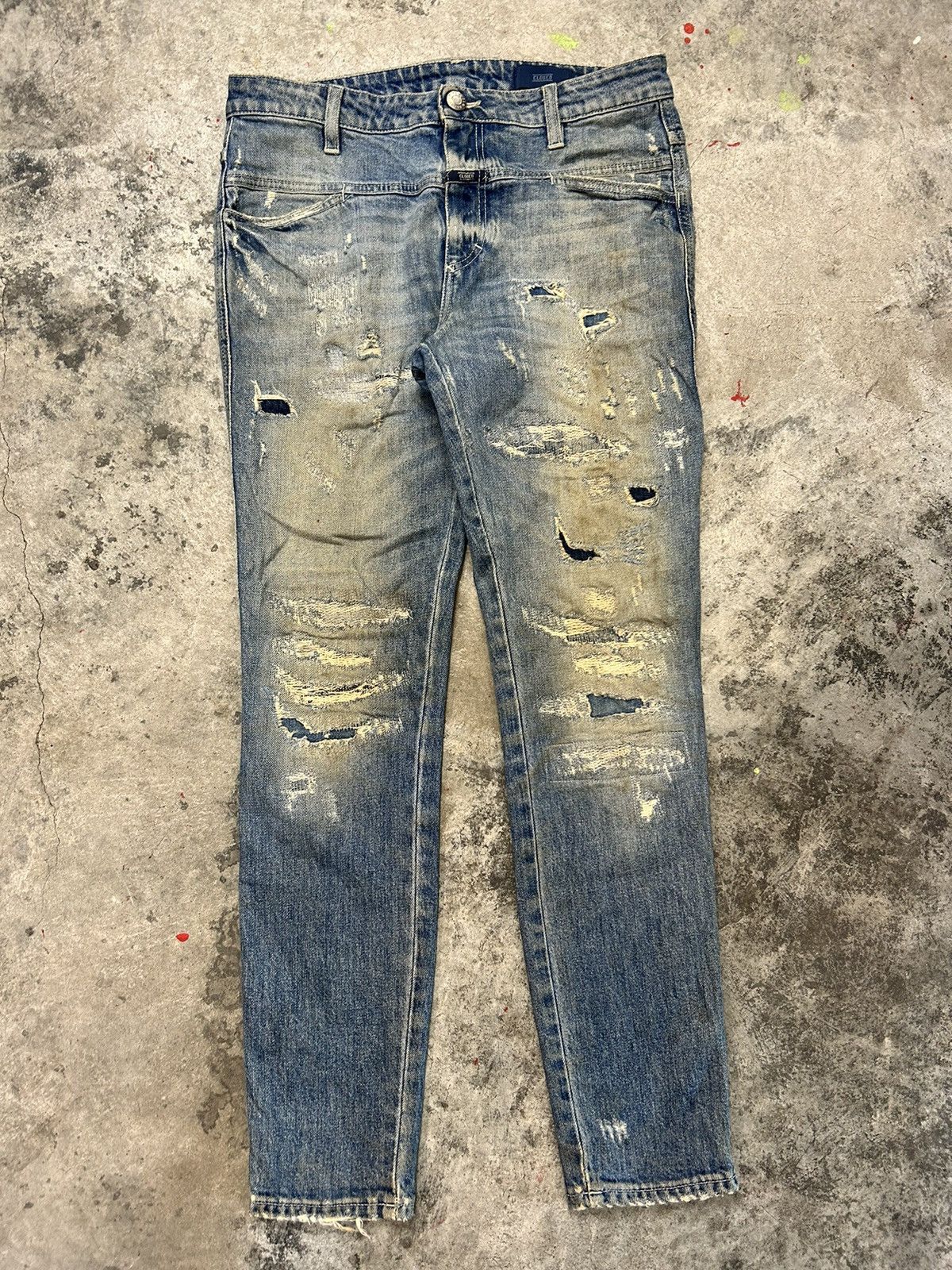 CLOSED × Marithe + Francois Girbaud Closed Ripped Jeans Blush Denim Size 28" / US 6 / IT 42 - 1 Thumbnail