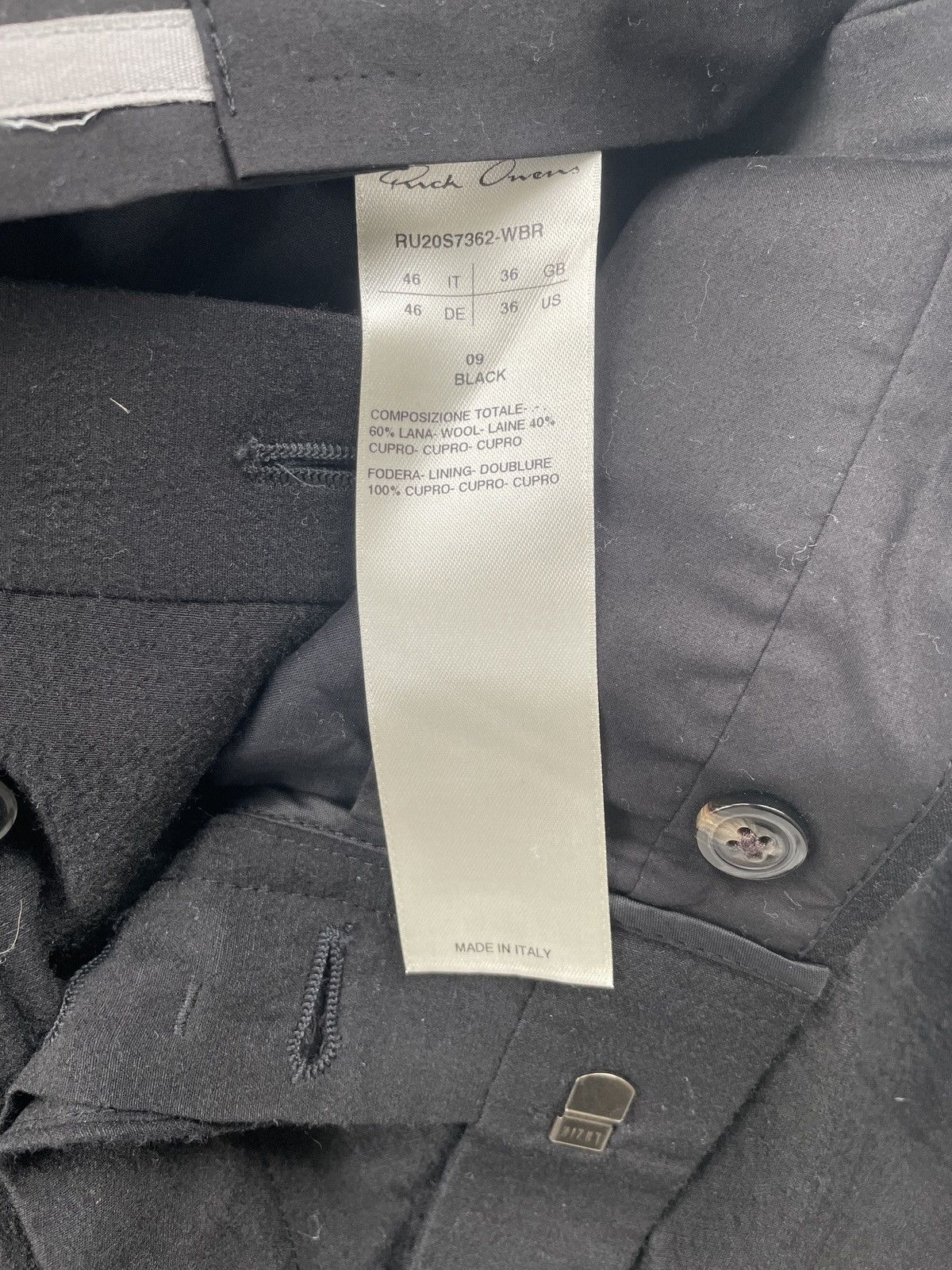 Rick Owens Rick Owens S/S 20 Tecuatl Dietrich 60%Wool40% Cupro Trousers Size US 30 / EU 46 - 6 Thumbnail