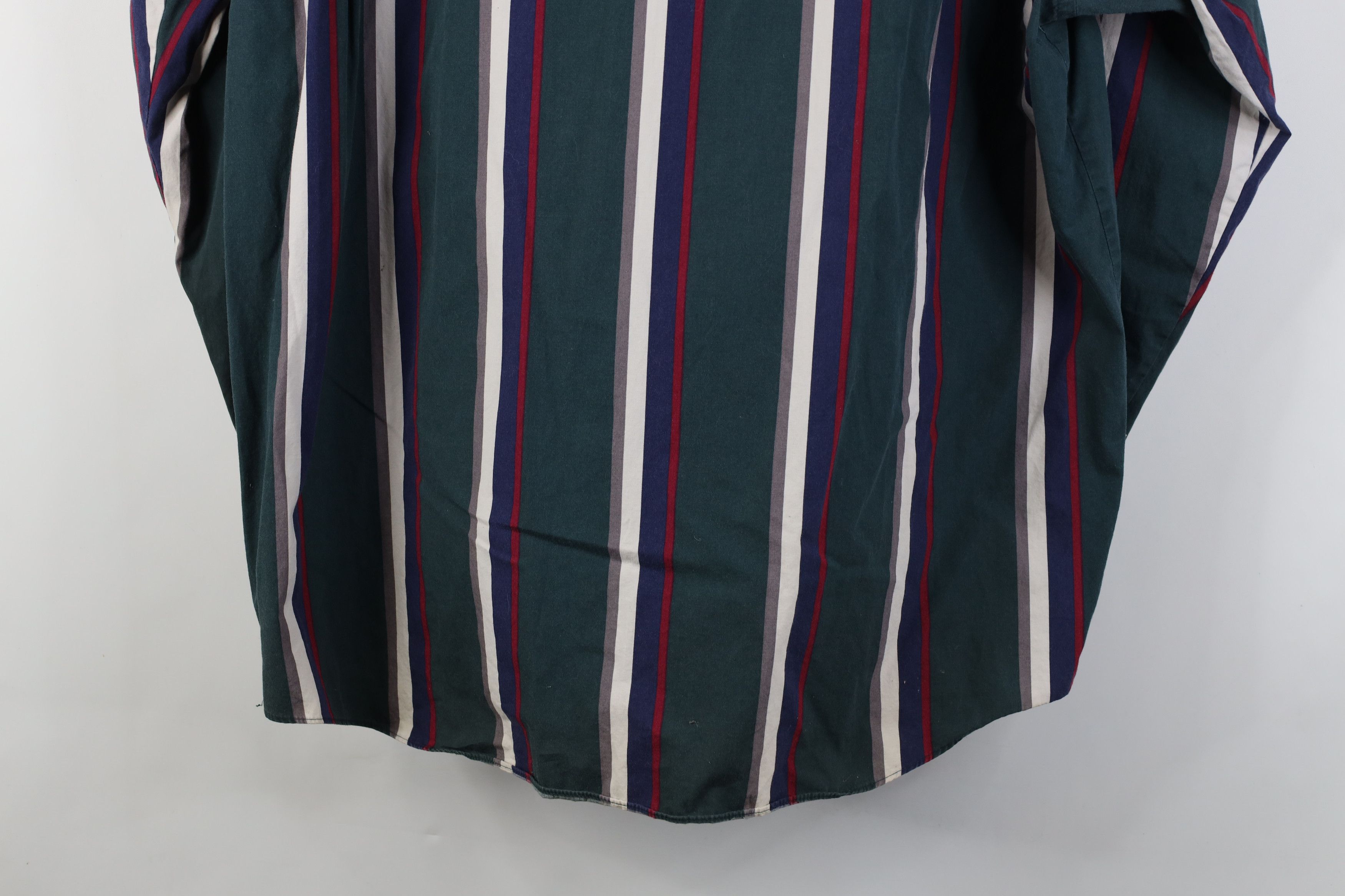 Vintage Vintage 90s Streetwear Block Collared Button Down Shirt Size US XL / EU 56 / 4 - 14 Thumbnail