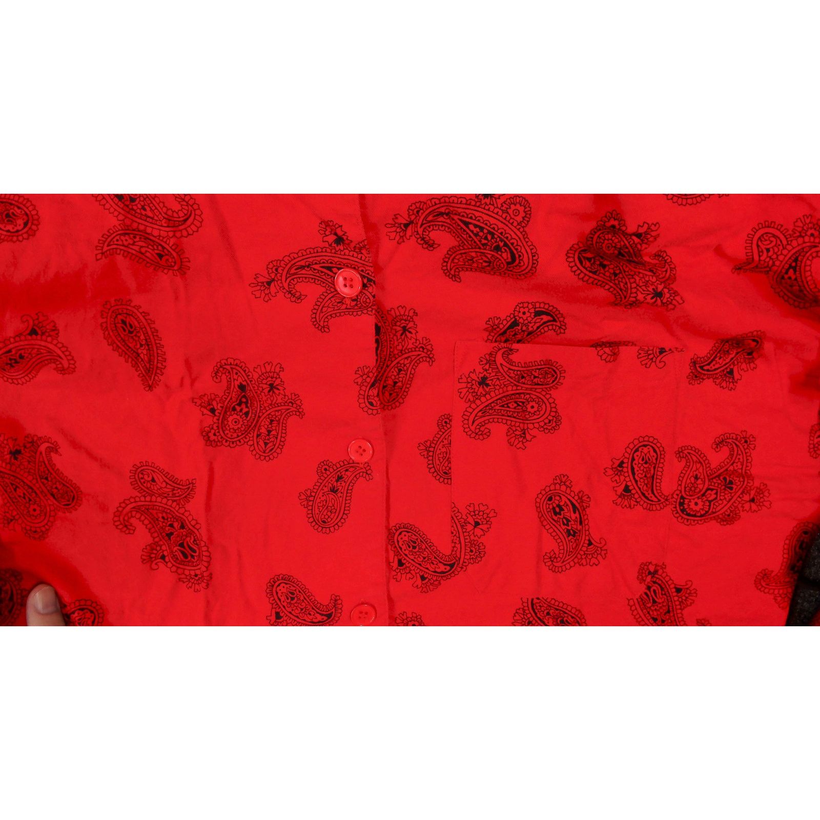 Vintage Vintage 1980s Drop Shoulder Paisley Tunic Shirt L Size L / US 10 / IT 46 - 9 Thumbnail