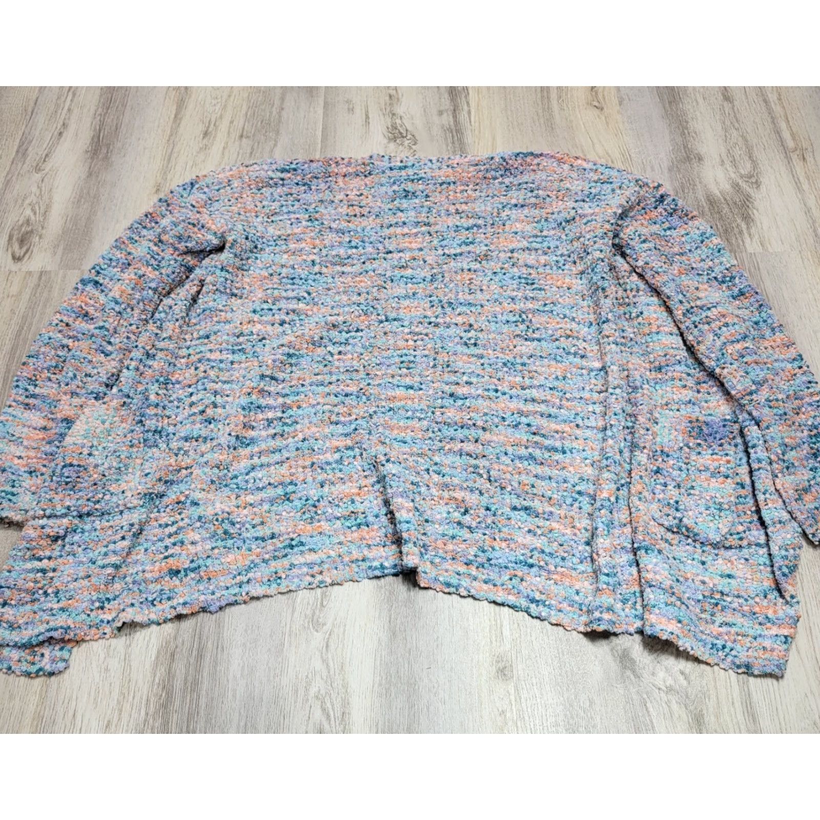 Rachel Zoe Rachel Zoe Cardigan Sweater Womens Open Front Popcorn Teddy Bear Cozy Sz M Blue Size M / US 6-8 / IT 42-44 - 5 Thumbnail