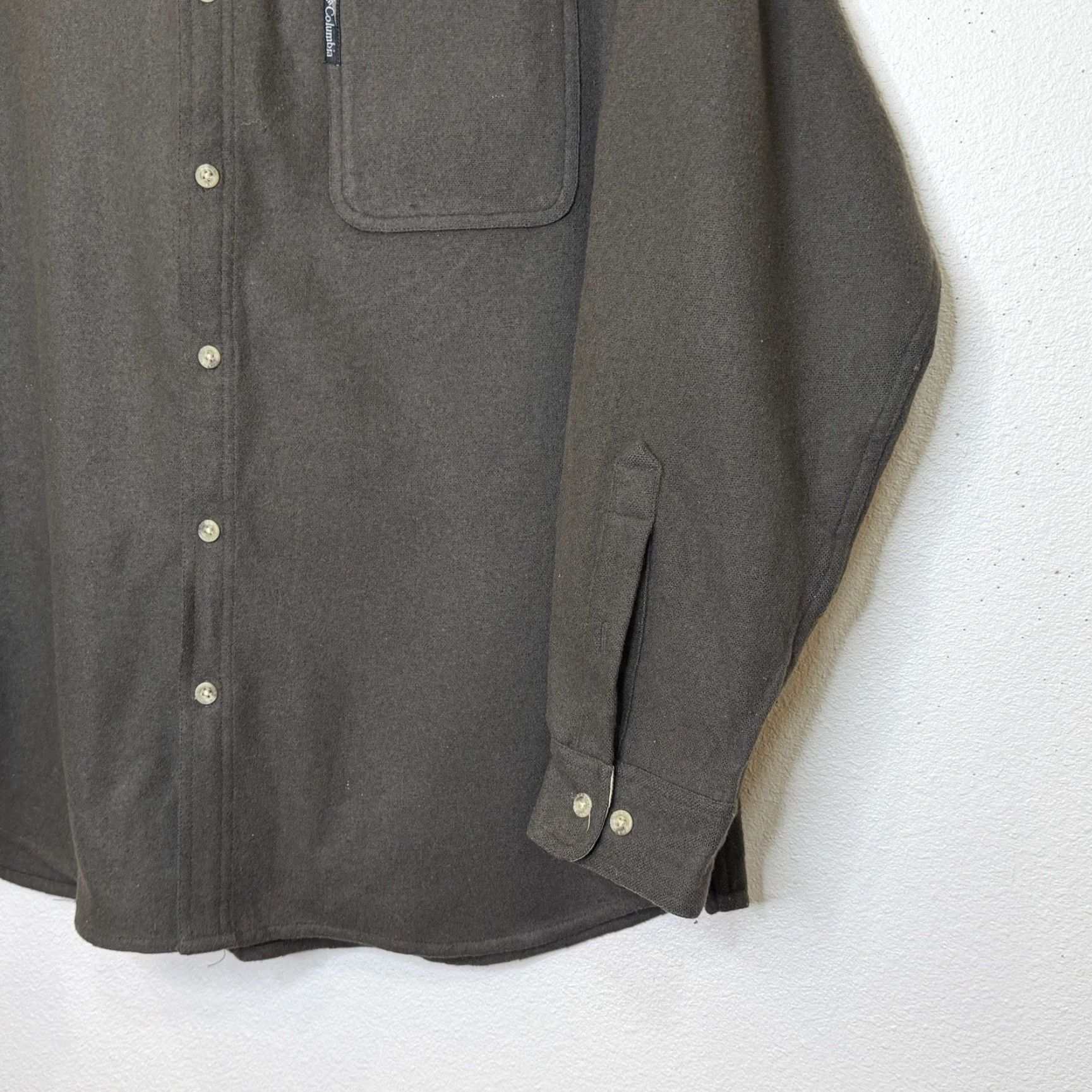 Vintage Columbia Button Down Shirt Mens XL Brown Wool Nylon Blend Long Sleeve Collared Size US XL / EU 56 / 4 - 4 Thumbnail