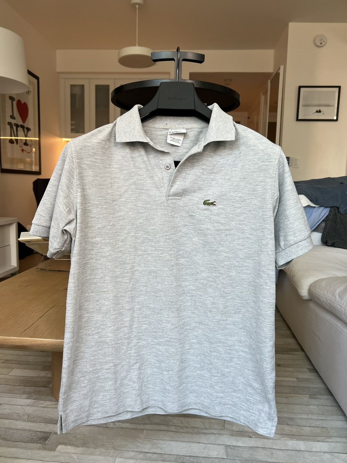 Lacoste Lacoste Grey Polo Size US L / EU 52-54 / 3 - 1 Thumbnail