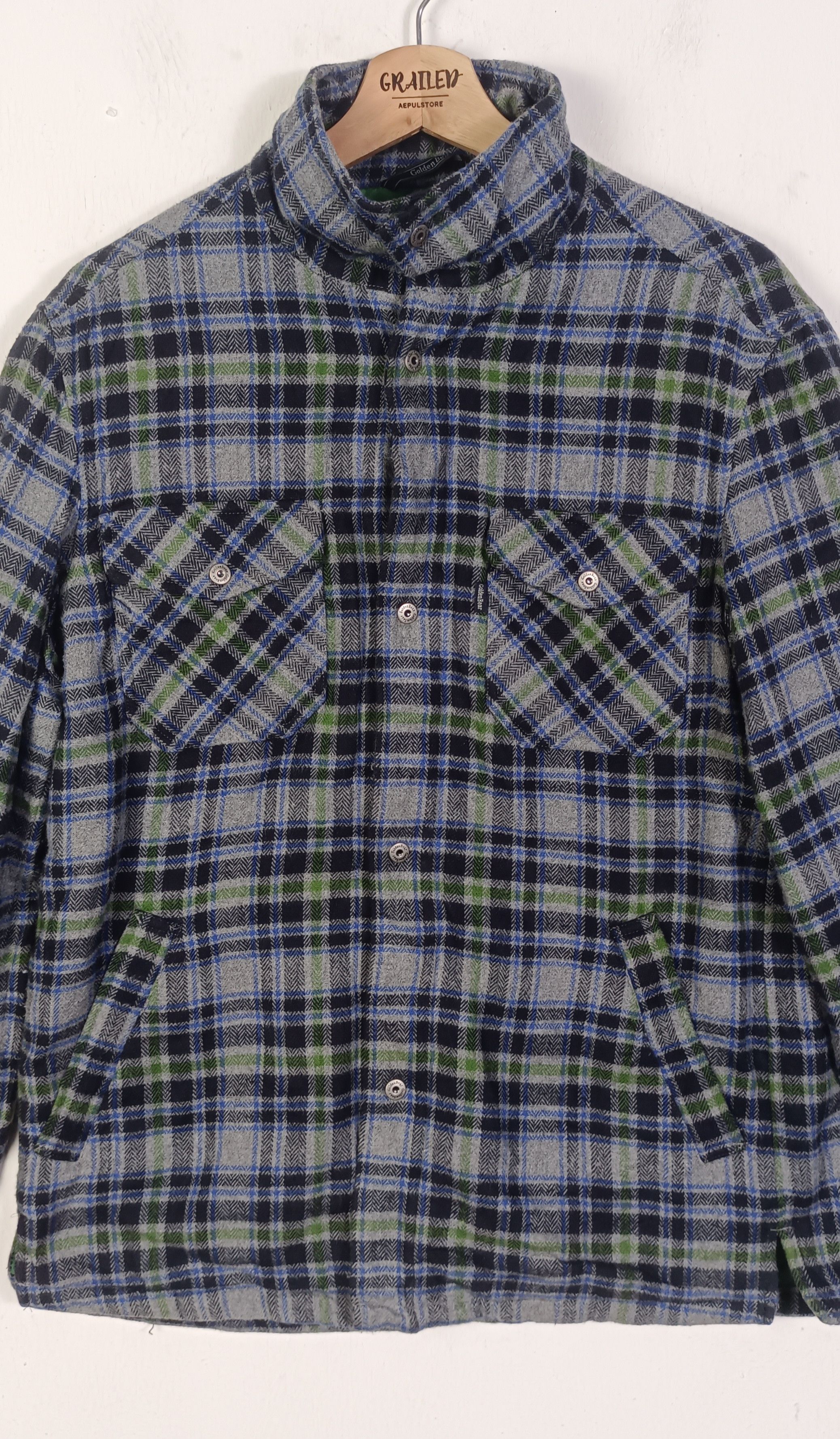 Golden Bear Vintage 90s🔥 Golden Bear Flannel Shirt Jacket Size US M / EU 48-50 / 2 - 7 Thumbnail