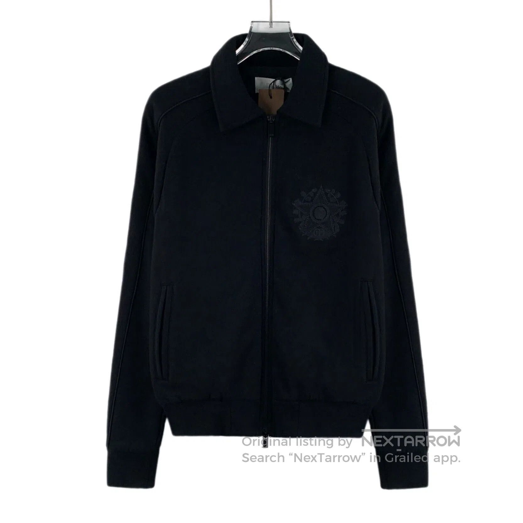 Dior Dior Black Logo Embroidered Cotton Zip Jacket. Size US XS / EU 42 / 0 - 1 Thumbnail