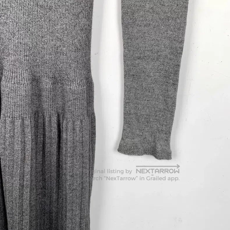 Chanel Chanel Gray cotton round-neck long-sleeved knitted dress Size XS / US 0-2 / IT 36-38 - 4 Thumbnail
