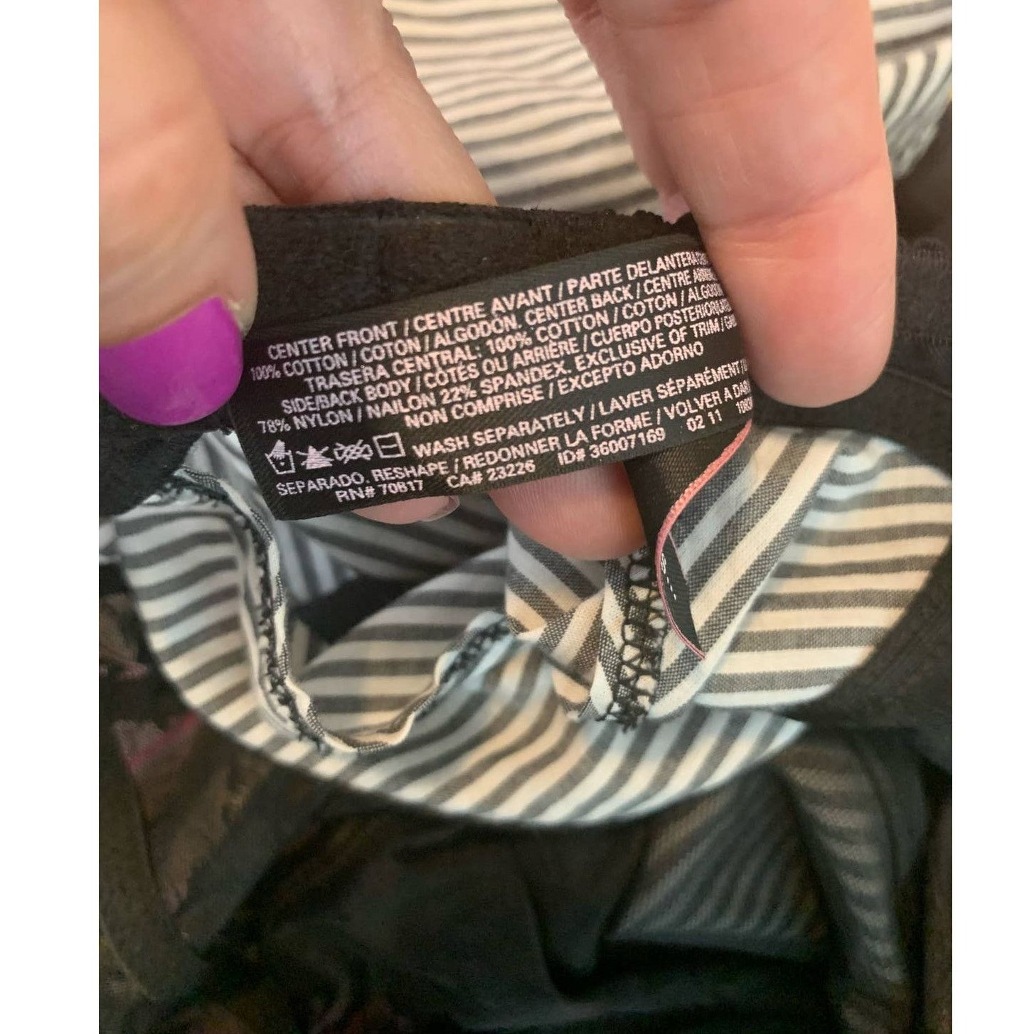 Victoria's Secret Victoria’s Secret black white color block slip size Medium Size ONE SIZE - 10 Thumbnail