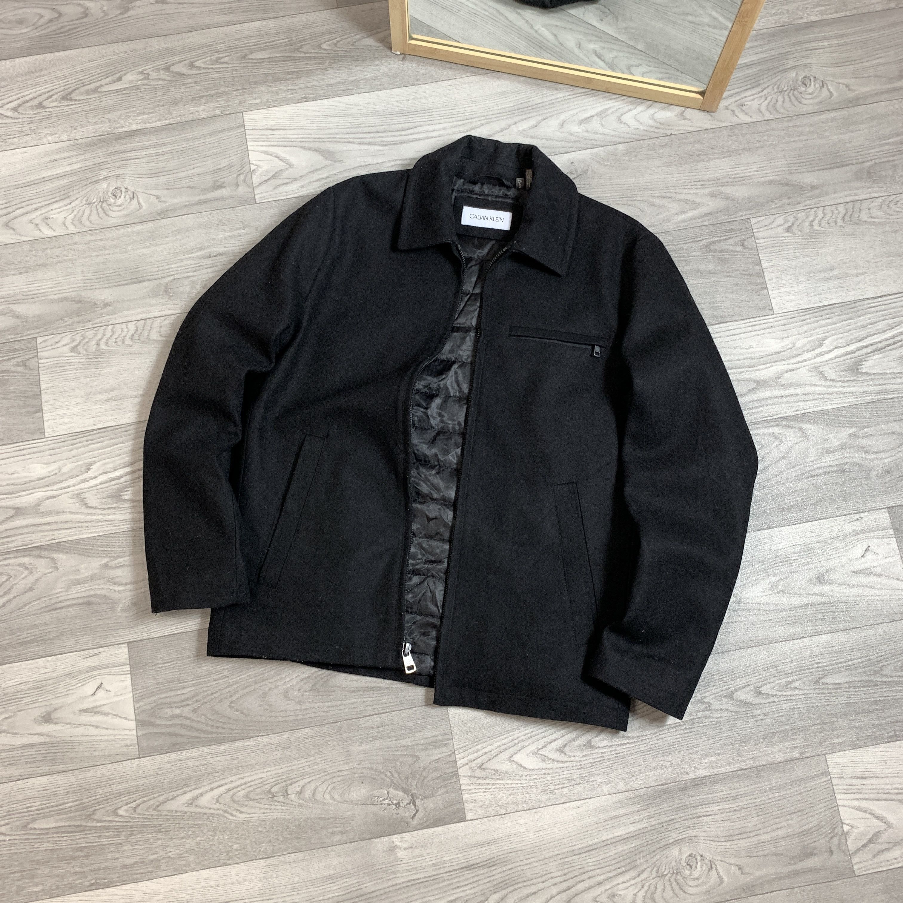 Calvin Klein Calvin Klein Black Wool With Filling Jacket Size US S / EU 44-46 / 1 - 1 Thumbnail