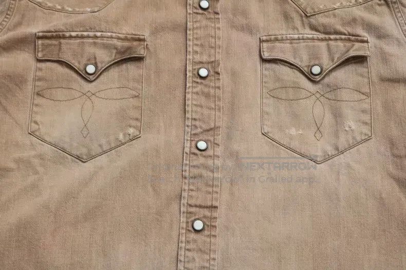 RRL Ralph Lauren RRL Ralph Lauren Vintage-style water-washed silver button Size US XL / EU 56 / 4 - 5 Thumbnail