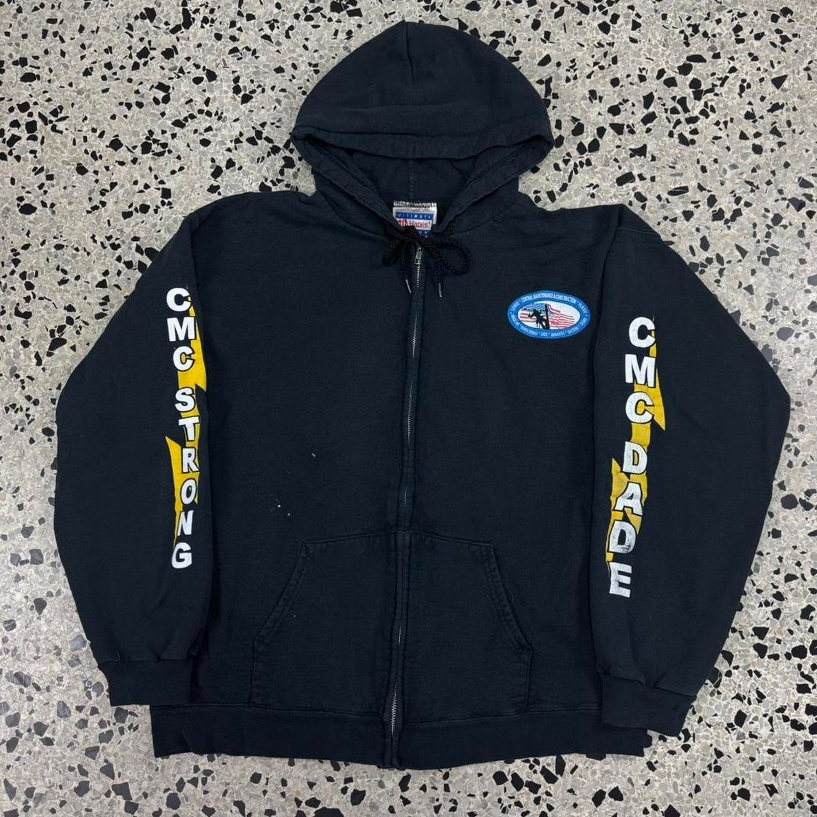 Streetwear × Vintage Six The Musical Logo Zip Up Hoodie | Grailed