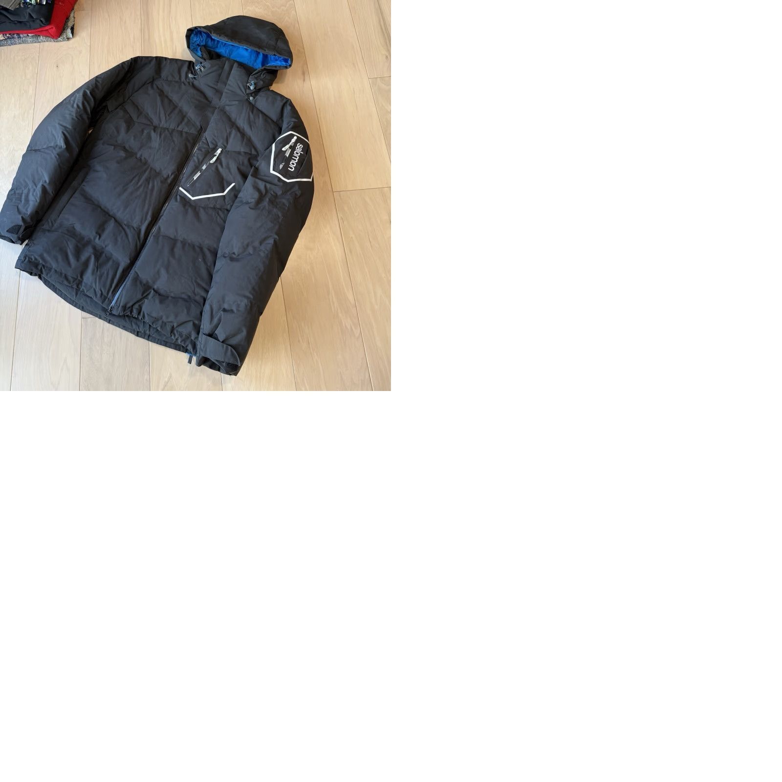 Salomon Salomon Clima Pro Storm Jacket XL Black Full Zip Puffer Winter Down Insulated Mens Size US XL / EU 56 / 4 - 9 Thumbnail