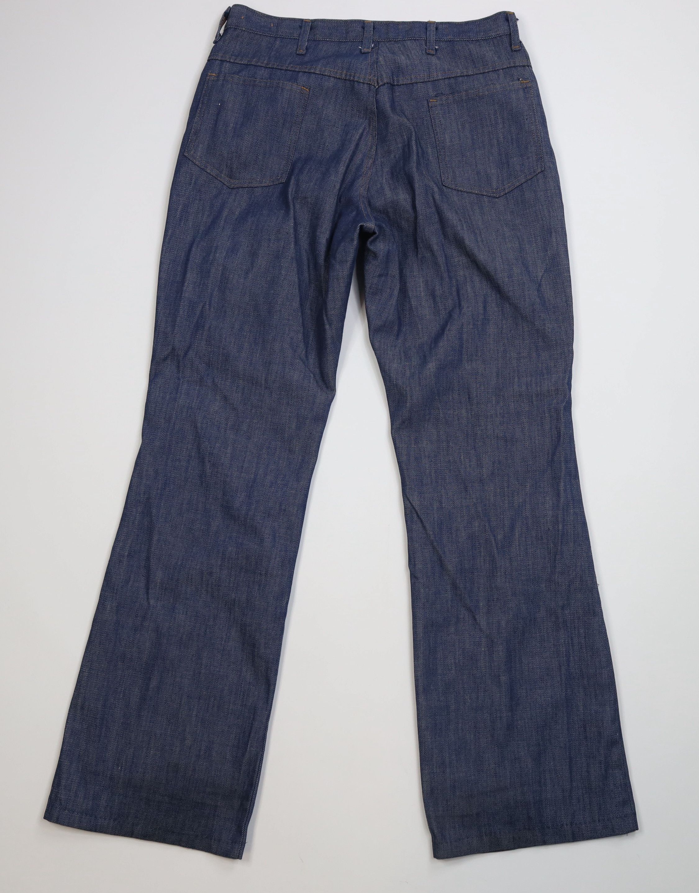 Vintage Vintage 70s Streetwear Wide Leg Bell Bottoms Jeans Blue USA Size US 34 / EU 50 - 10 Thumbnail