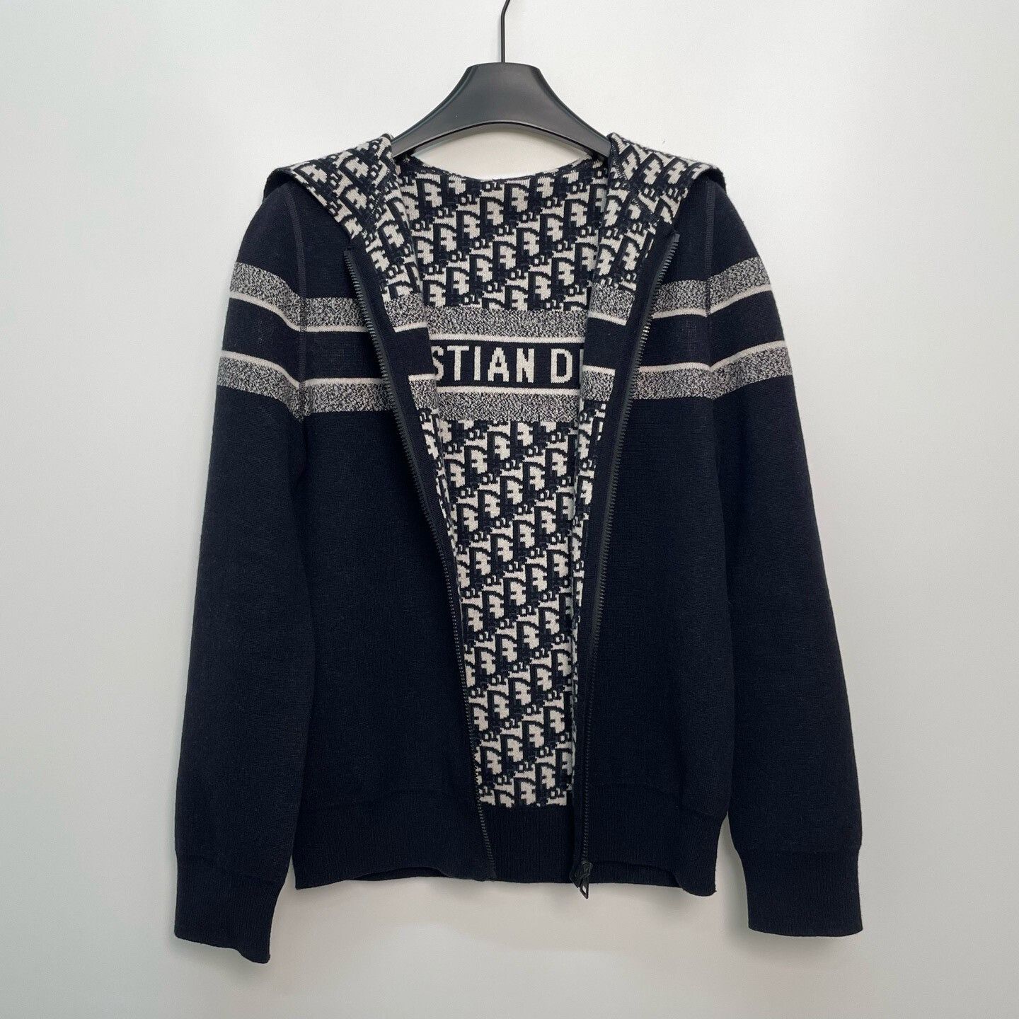 Dior Dior Printed Reversible Hooded Cashmere Sweater Size S / US 4 / IT 40 - 1 Thumbnail
