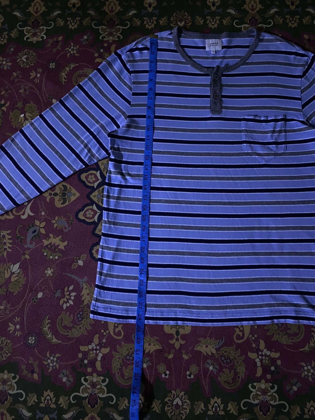 Japanese Brand × Takeo Kikuchi Japanese Brand Takeo Kikuchi Striped Single Pocket Size US L / EU 52-54 / 3 - 11 Thumbnail
