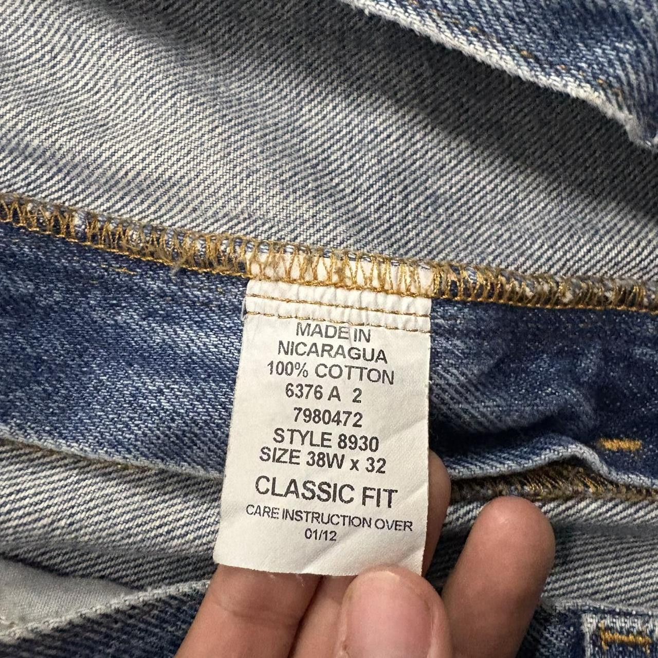 Vintage Crazy Vintage Y2K/2000s Baggy Workwear Style Medium Wash Denim Jeans! Size US 38 / EU 54 - 8 Thumbnail