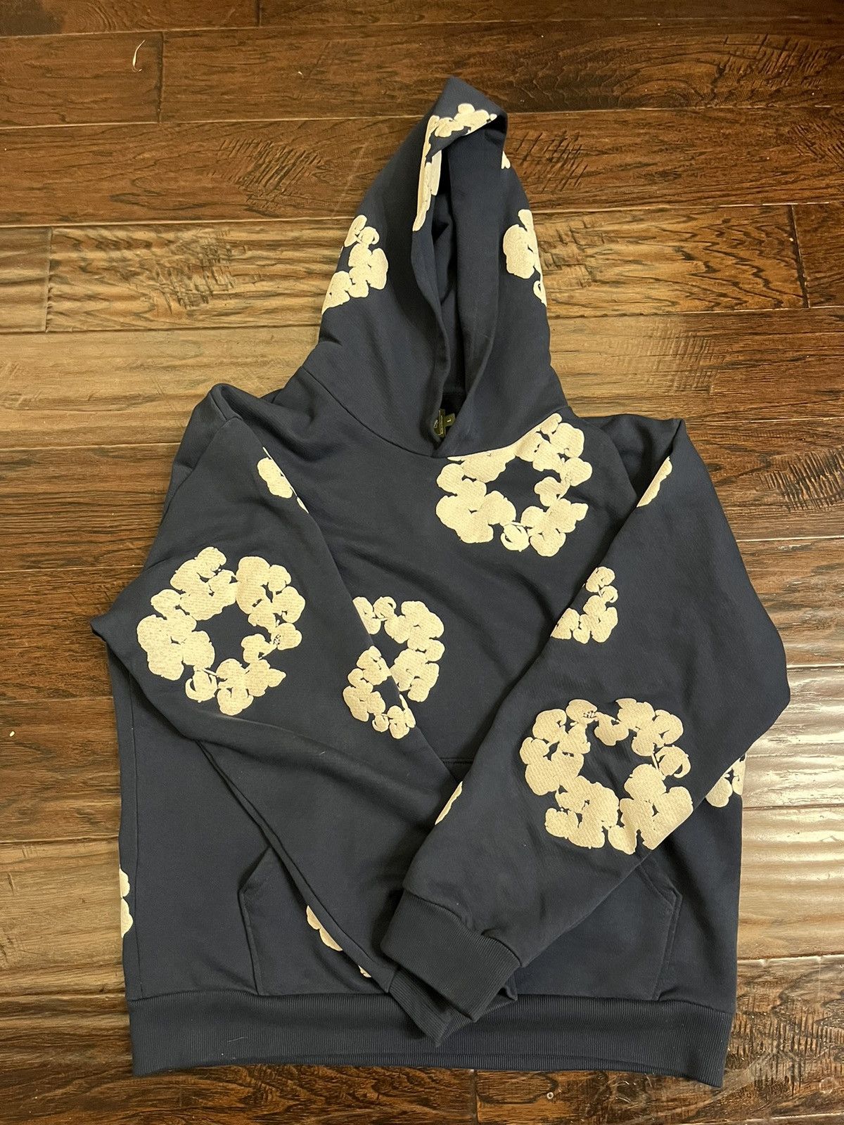 Pre-owned Denim Tears Denim Tear Navy Hoodie