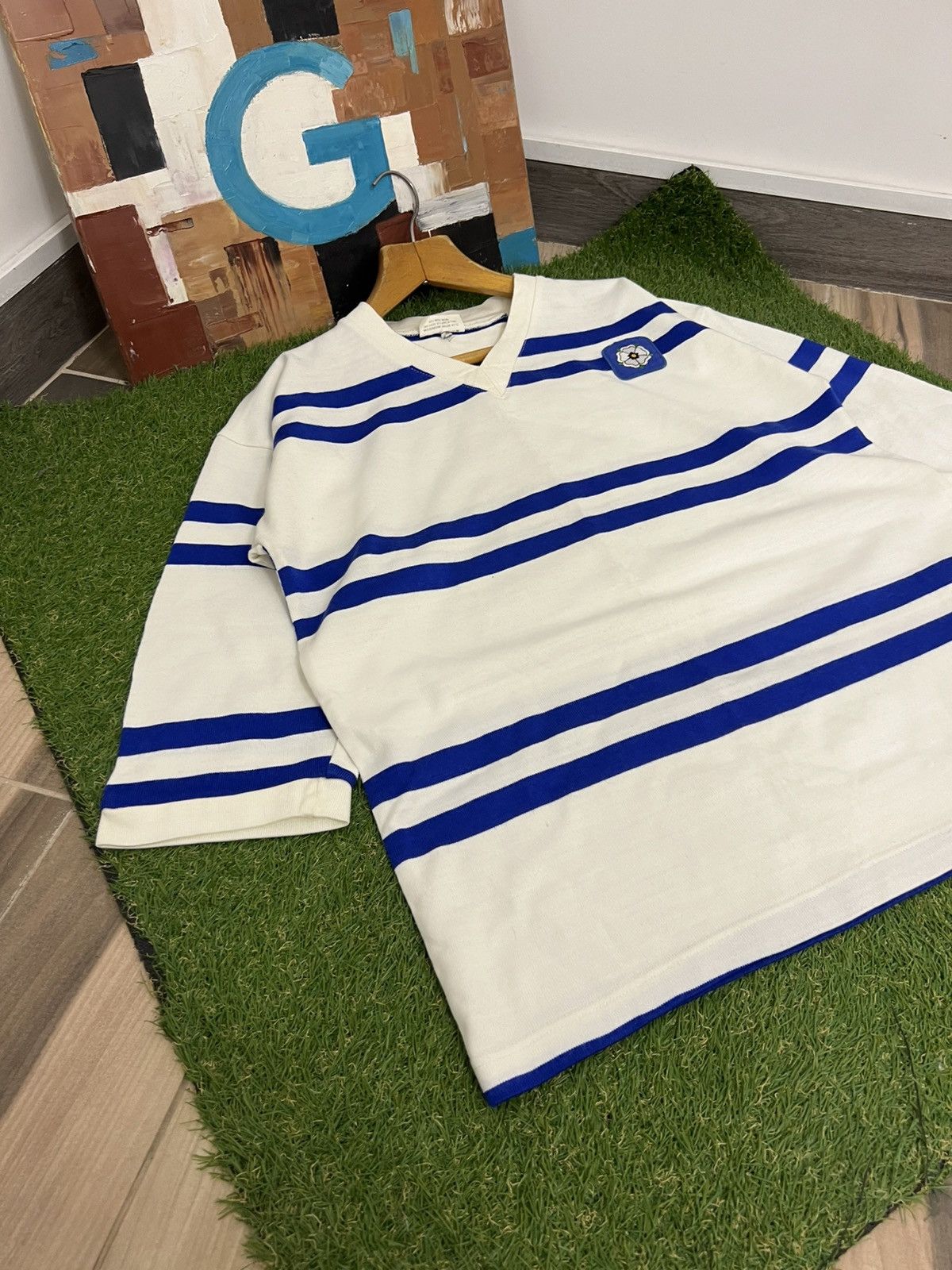 Vintage Vintage 1980’s Yorkshire Rugby Long Sleeve 90s 80s England Size US L / EU 52-54 / 3 - 4 Thumbnail