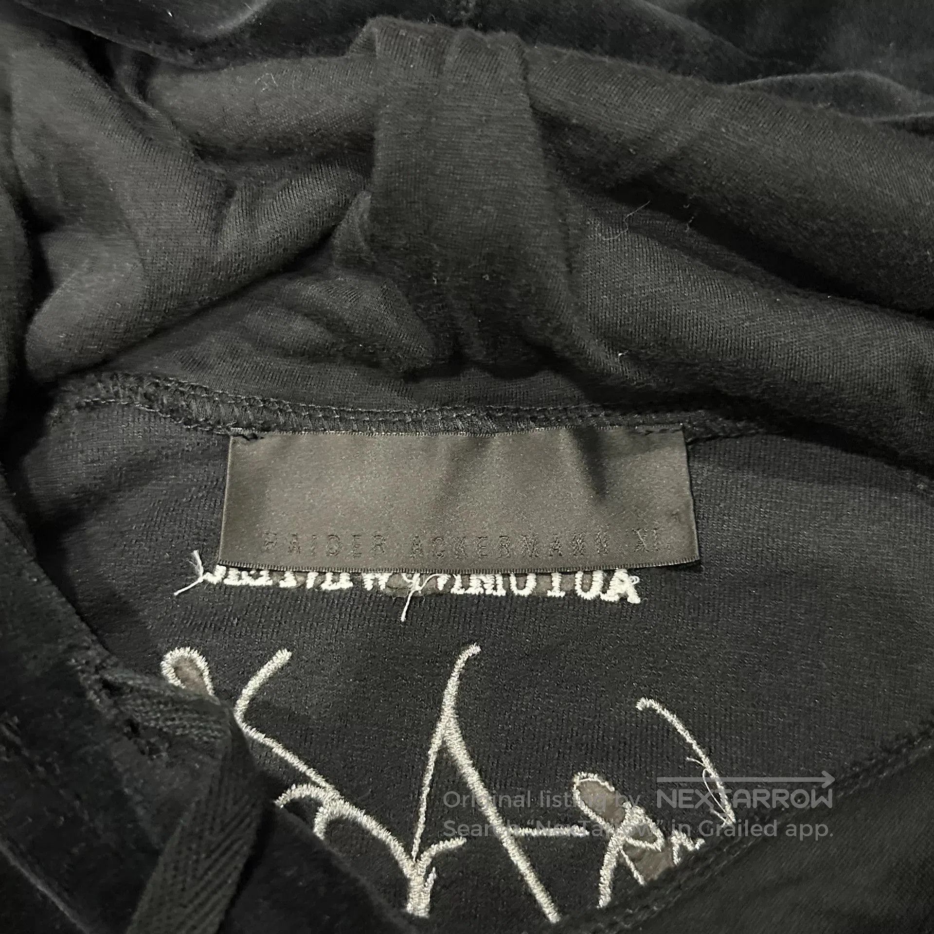 Haider Ackermann Haider Ackermann Velvet Hooded Sweatshirt. Size US XL / EU 56 / 4 - 3 Thumbnail