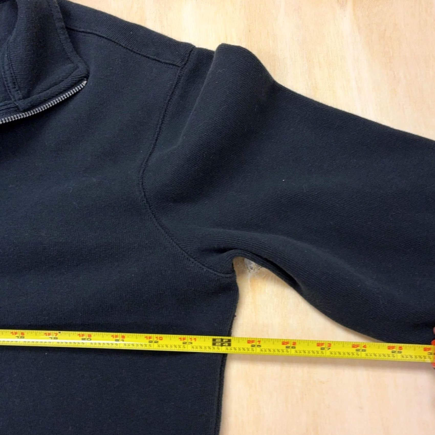 Banana Republic Banana Republic Sweatshirt Mens XL Black Fleece 1/4 Zip Mock Neck Pullover Logo Size US XL / EU 56 / 4 - 6 Thumbnail