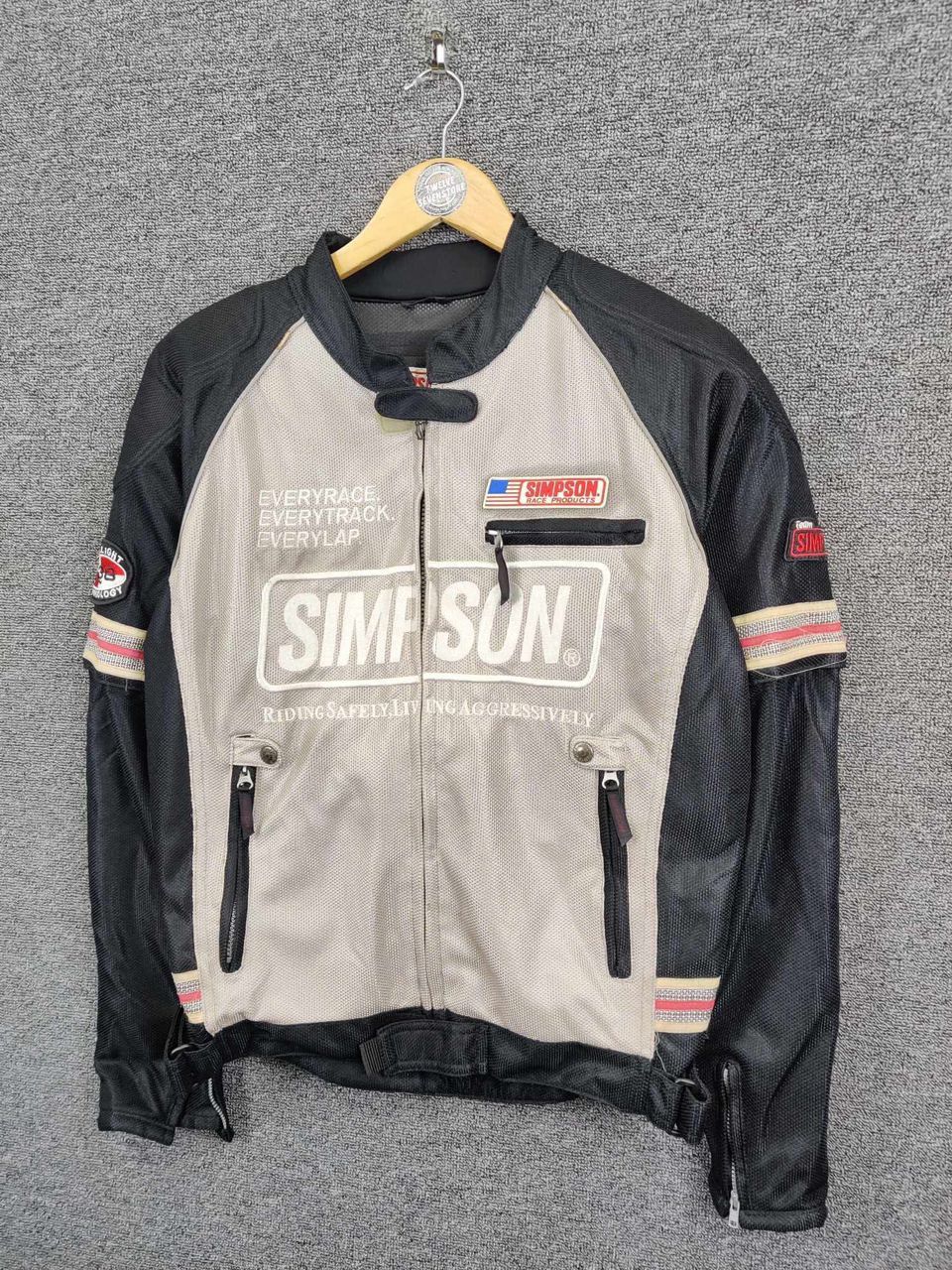 Sports Specialties × Vintage Vintage Simpson Racing Biker Motorcycle Jacket Size US L / EU 52-54 / 3 - 2 Thumbnail