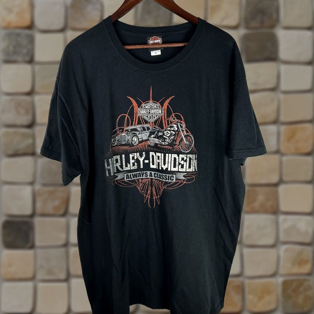 Harley Davidson Harley-Davidson T-Shirt XL Black Crew Neck Short Sleeve Logo Biker Motorcycle 2011 Barb’s Philadelphia Men Size US XL / EU 56 / 4 - 1 Thumbnail
