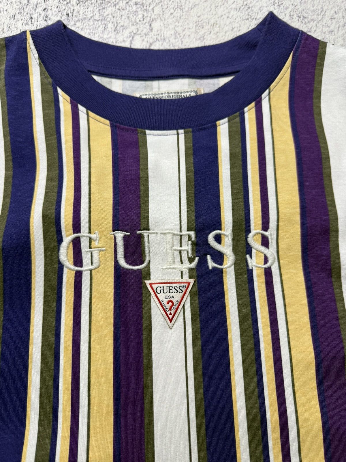 A$AP Rocky Guess x A$AP Rocky Long Sleeve Orange Striped T-Shirt Size US L / EU 52-54 / 3 - 6 Thumbnail