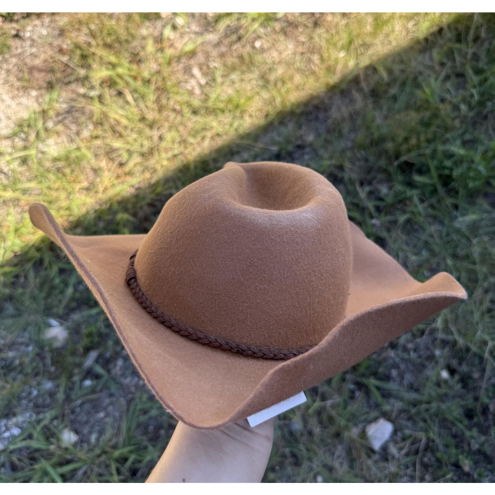 Avenue Avenu Zoe Hat Cowboy Fitted Womens Brown Tan Wool Western Size ONE SIZE - 3 Thumbnail