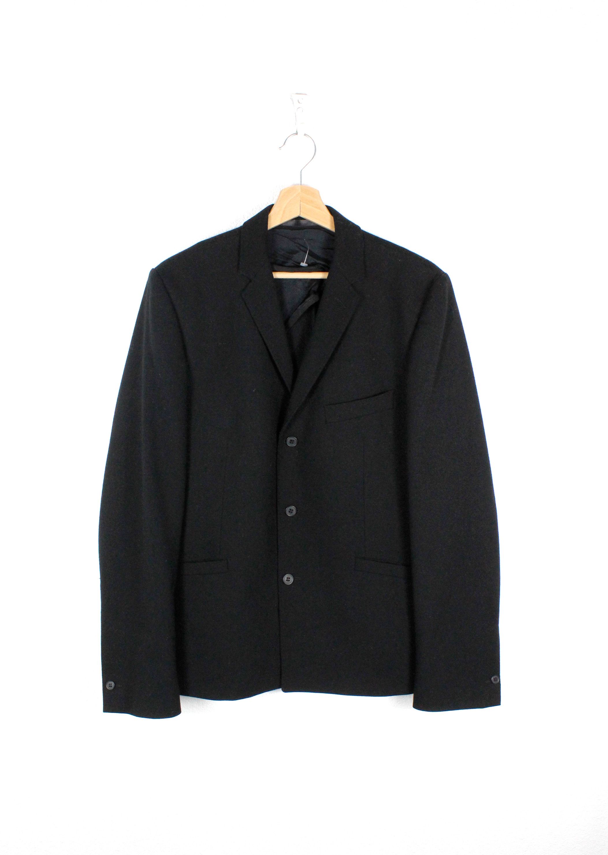 image of Archival Clothing x Avant Garde Fifth Avenue Shoe Repair Avant Garde Wool Blazer Jacket in Black (S