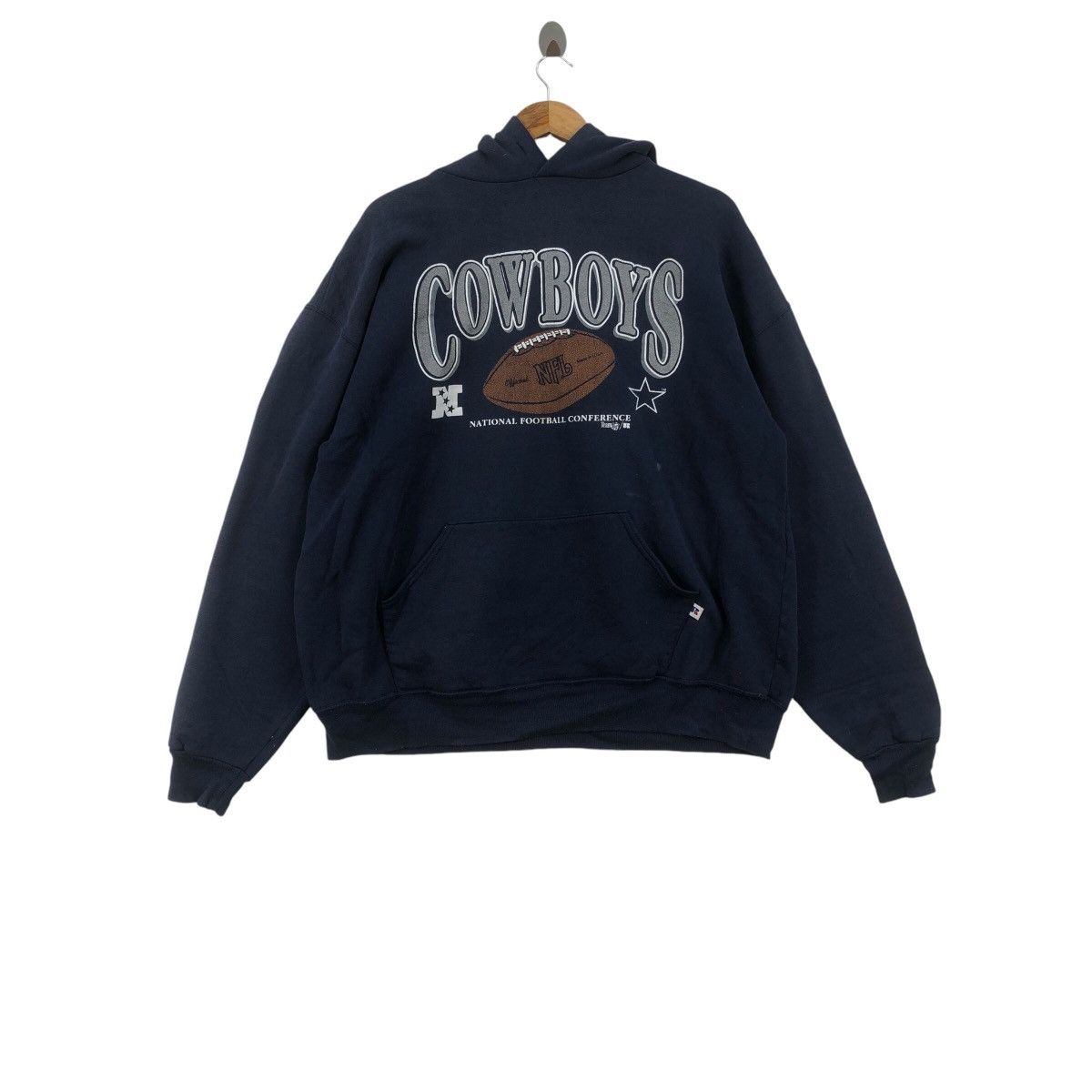 NFL × Vintage Vintage TEAM NFL COWBOYS Made In Usa Pullover Hoodie Size US XXL / EU 58 / 5 - 1 Thumbnail