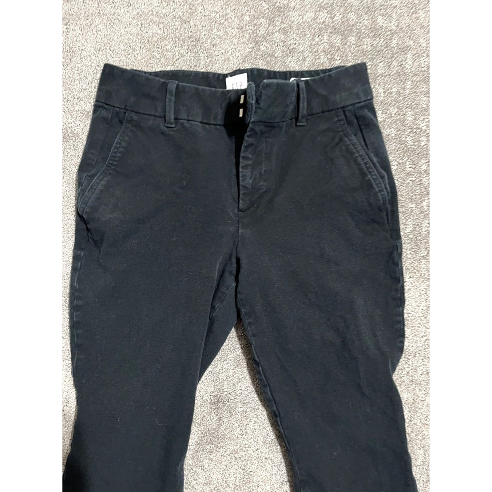 Gap Gap Women's 2P Petite Signature Skinny Ankle Pants Black Stretch Denim Size 26" / US 2 / IT 38 - 2 Thumbnail
