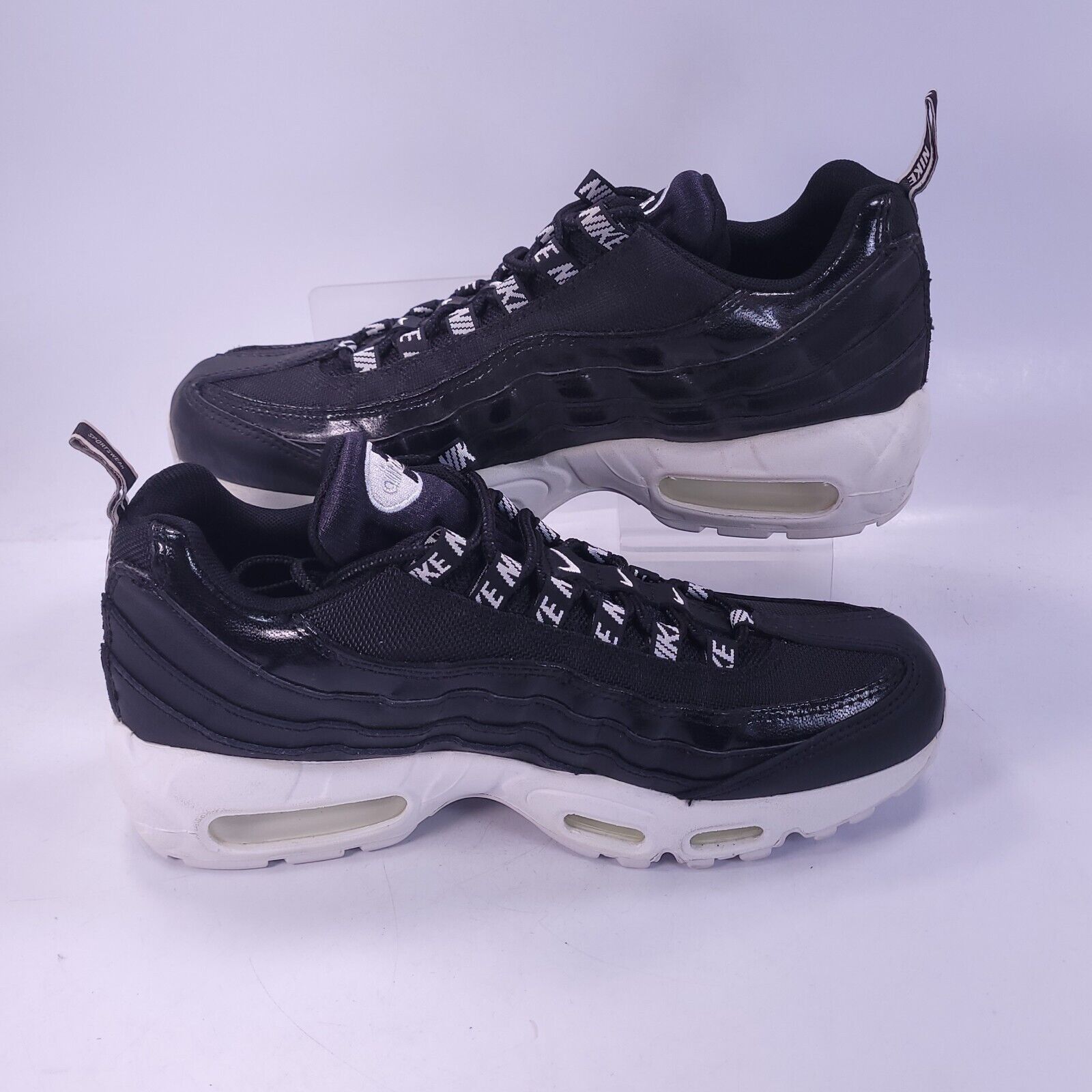 Nike Nike Air Max 95 PRM Shoe Men Size 7.5 538416-020 Black White Size US 7.5 / EU 40-41 - 5 Thumbnail