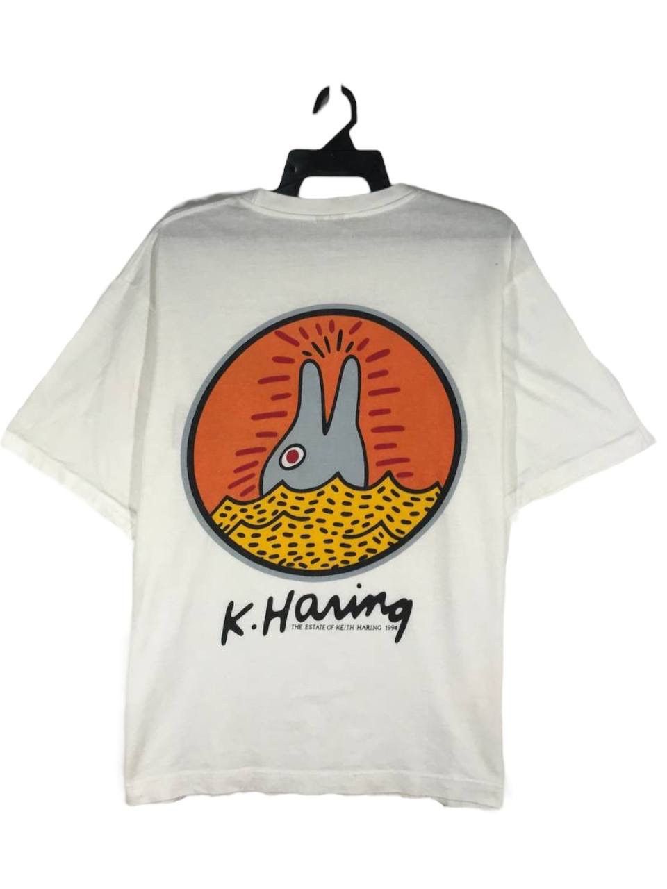 Vintage vintage 1994 Keith Haring Dolphin Size US XL / EU 56 / 4 - 1 Thumbnail