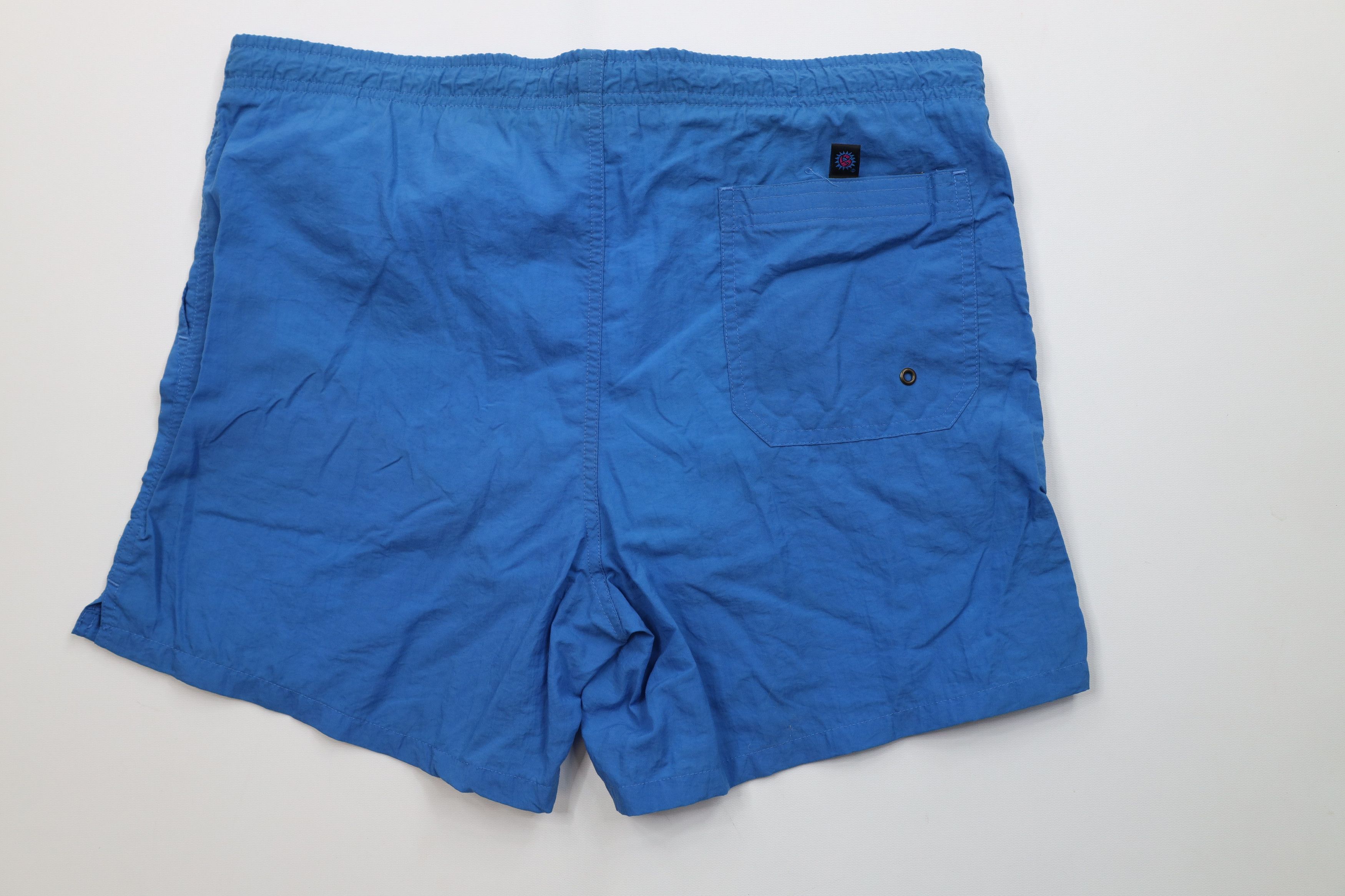 Gotcha Vintage 80s 90s Gotcha Surfing Lined Shorts Swim Trunks Blue Size US 36 / EU 52 - 8 Thumbnail