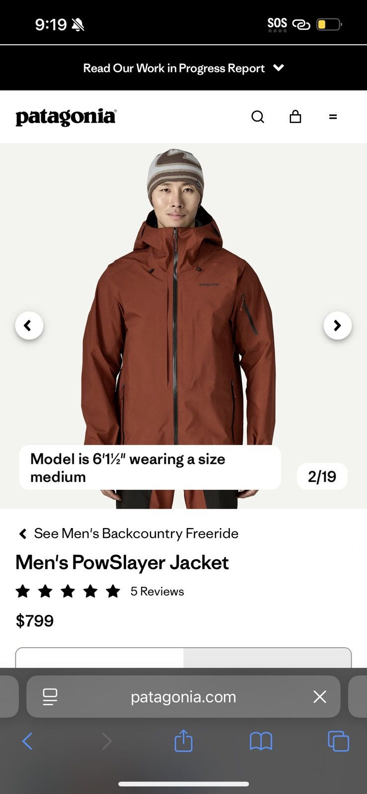 Patagonia Patagonia NWT Powslayer gore-tex pro jacket medium Size US M / EU 48-50 / 2 - 3 Thumbnail