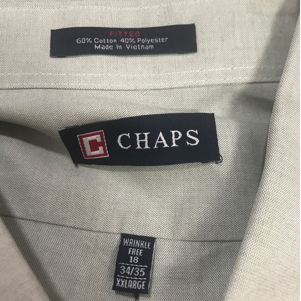 Chaps Chaps Wrinkle Free Fitted Collared Long Sleeve Shirt XXL Size US XXL / EU 58 / 5 - 3 Thumbnail