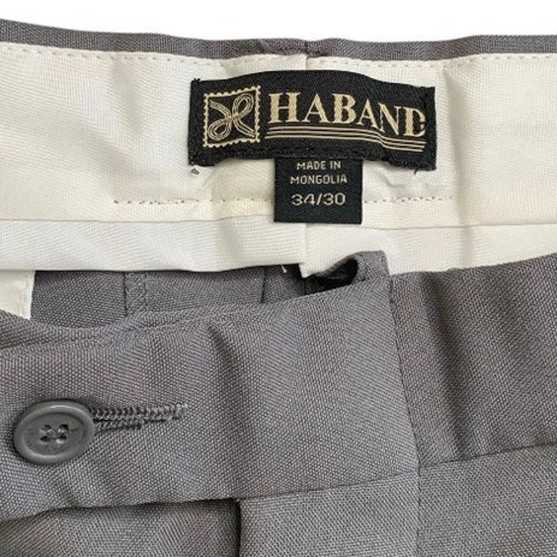 Haband Haband Men's 34 Dress Pants Gray Perfect Fit Inseam 30 Size US 34 / EU 50 - 4 Thumbnail