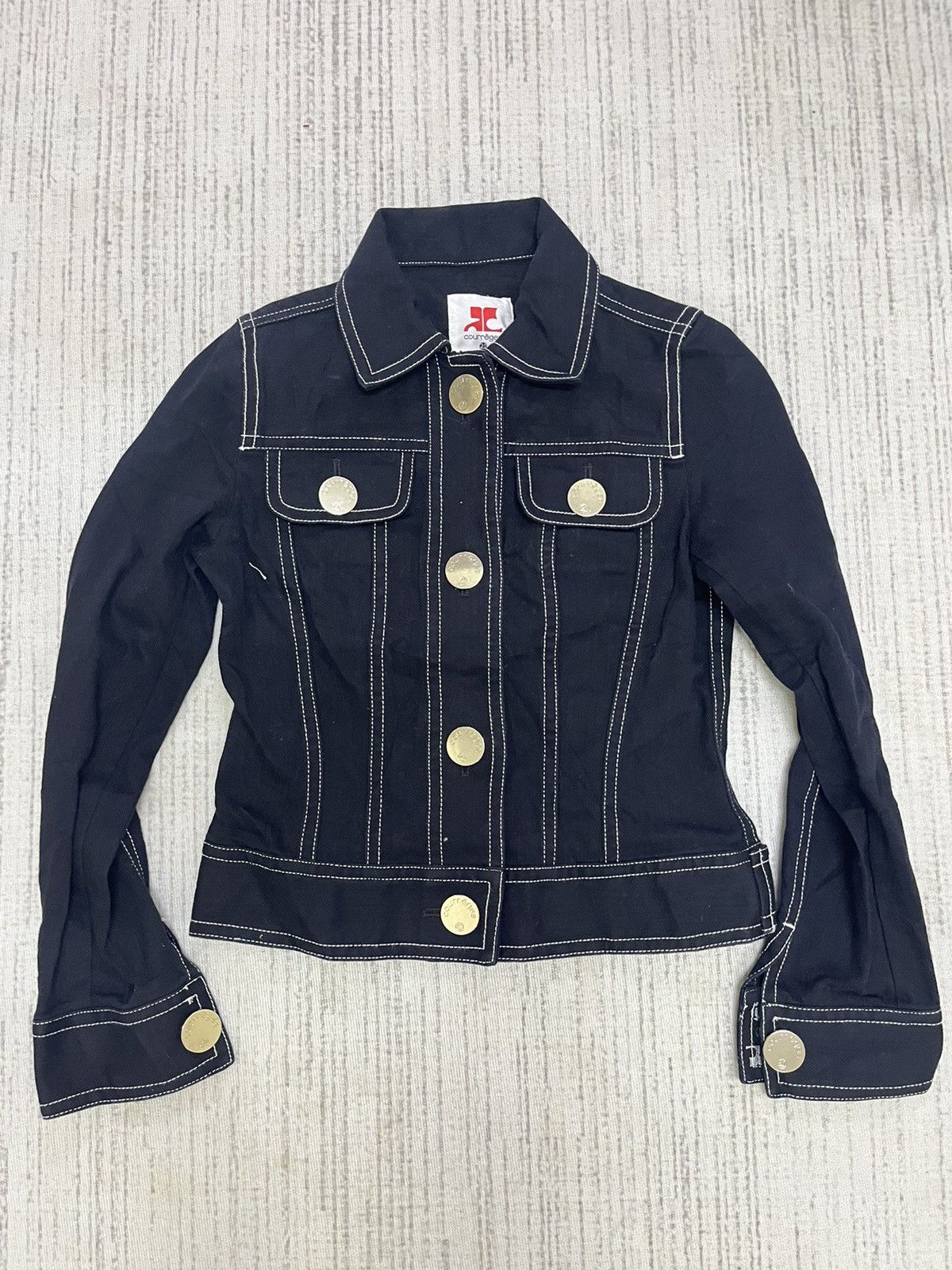 Courreges × Japanese Brand × Vintage Vintage 90s courreges denim jacket Size ONE SIZE - 2 Thumbnail