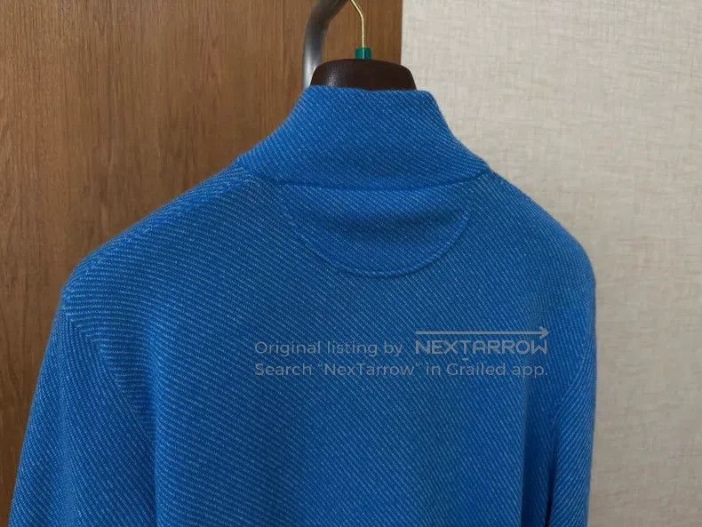 Loro Piana LORO PIANA Men's zippered knit sweater 100% cashmere with Size US M / EU 48-50 / 2 - 6 Thumbnail