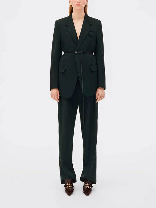 Bottega Veneta o1y0725 Casual Pant in Dark Green Size 28" / US 6 / IT 42 - 5 Thumbnail