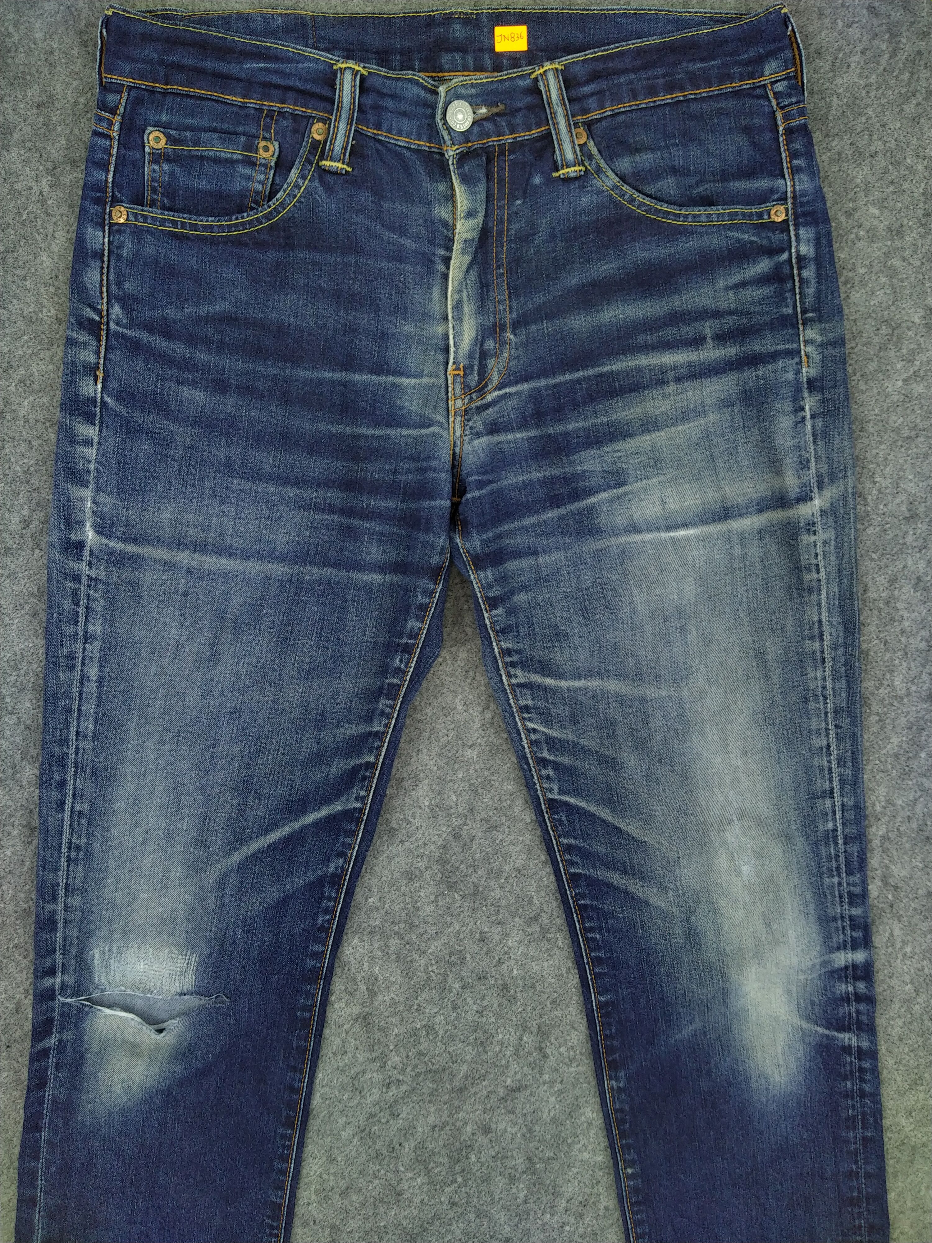 Levi's Distressed Levi's 511 Whisker Denim 32x31 -JN836 Size US 32 / EU 48 - 3 Thumbnail