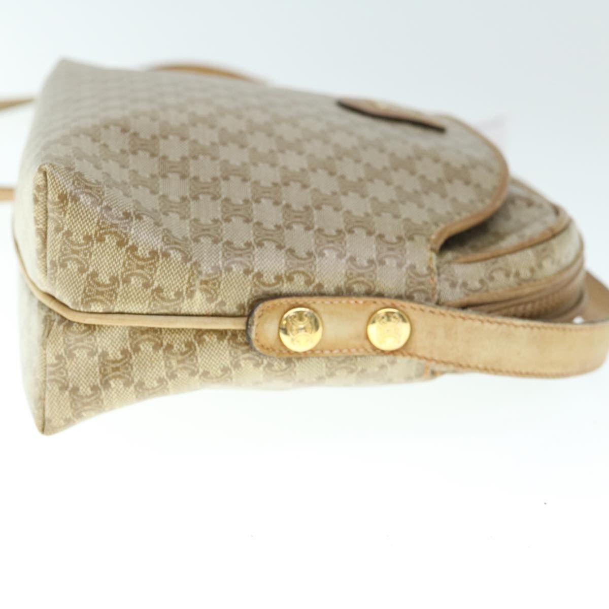 Celine CELINE Macadam Canvas Shoulder Bag Beige Size ONE SIZE - 5 Thumbnail