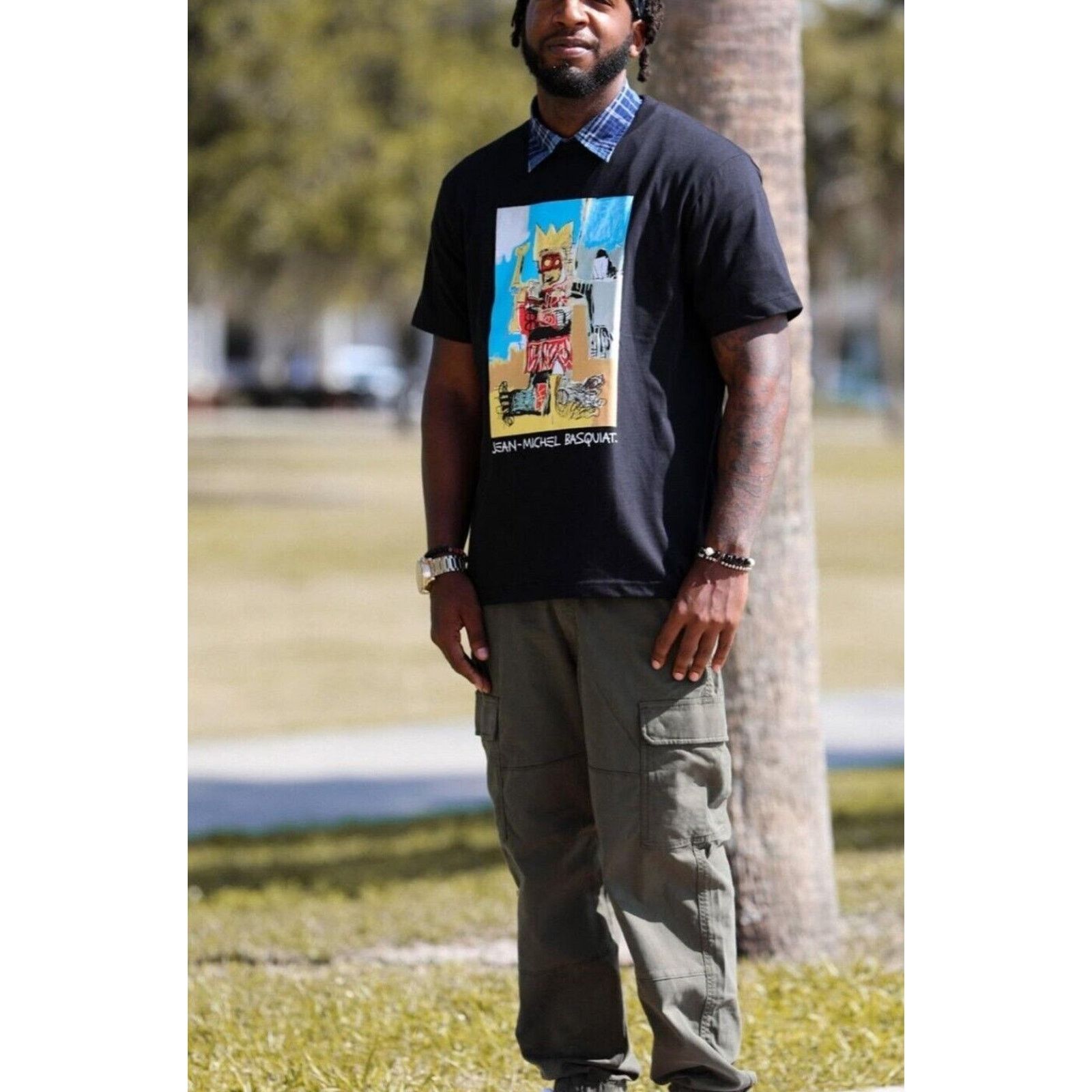 Uniqlo UNIQLO Jean-Michel Basquiat UT Art Black Unisex Japan XXL Size US XXL / EU 58 / 5 - 1 Thumbnail