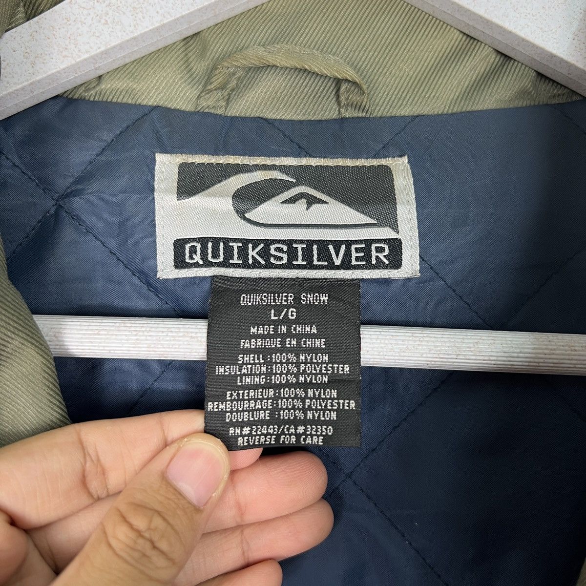 Quiksilver 🔥 00s QUIKSILVER INSULATION JACKET Size US L / EU 52-54 / 3 - 16 Thumbnail