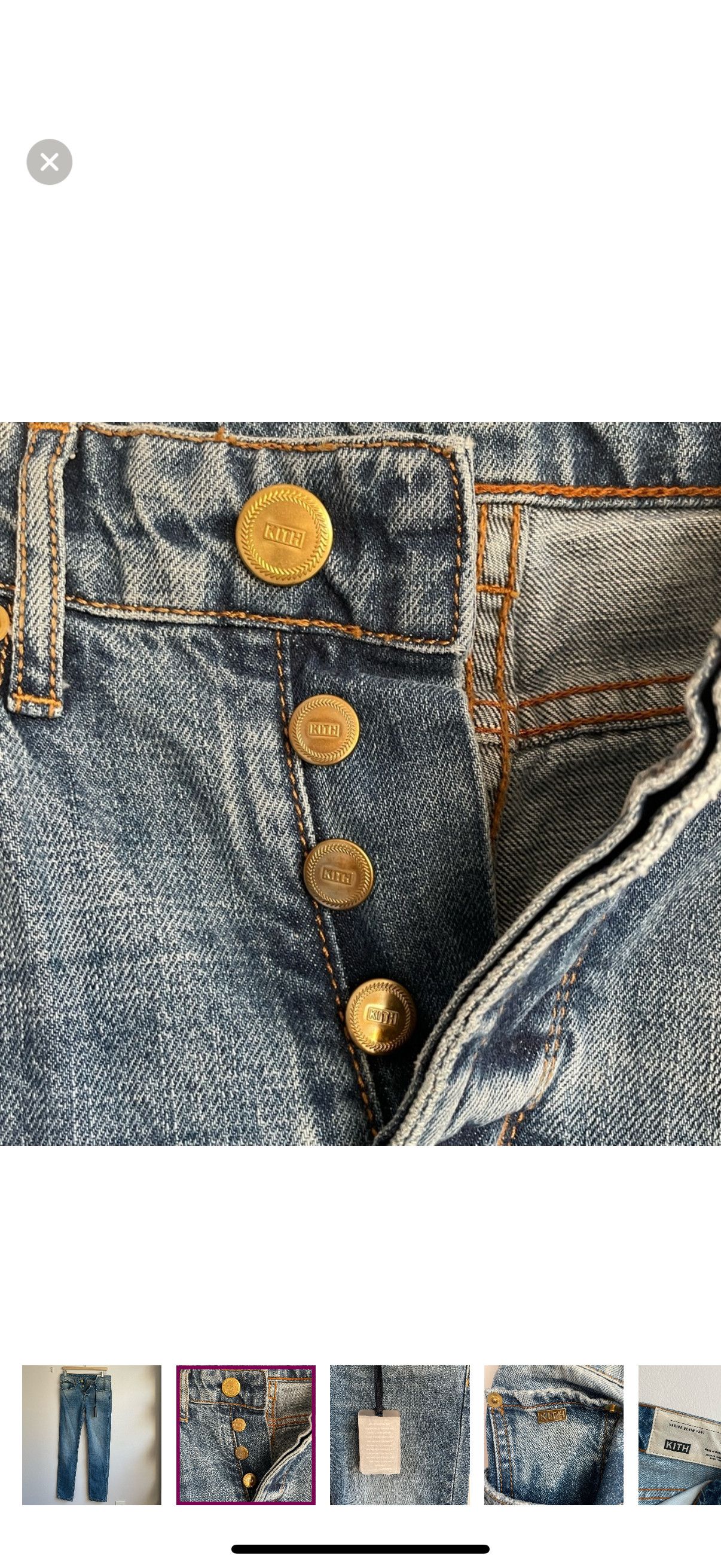 Kith Brand New Women’s Varick Denim Pant Size 28" / US 6 / IT 42 - 2 Thumbnail